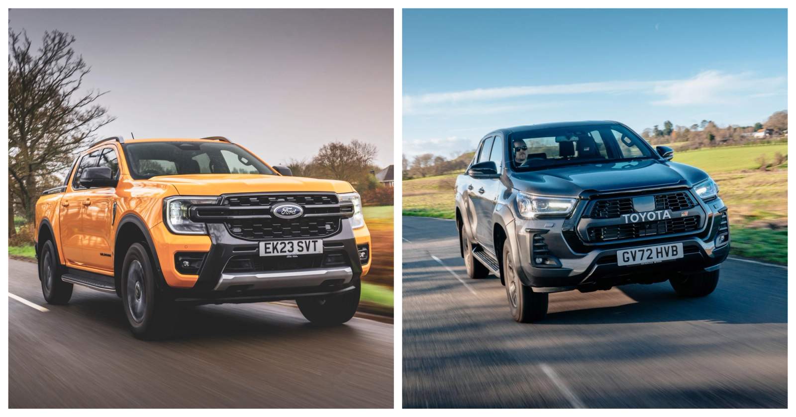 ford ranger and toyota hilux 
