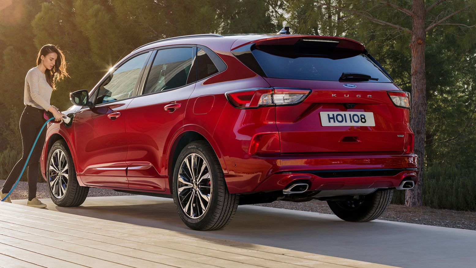 Ford Kuga rear parked