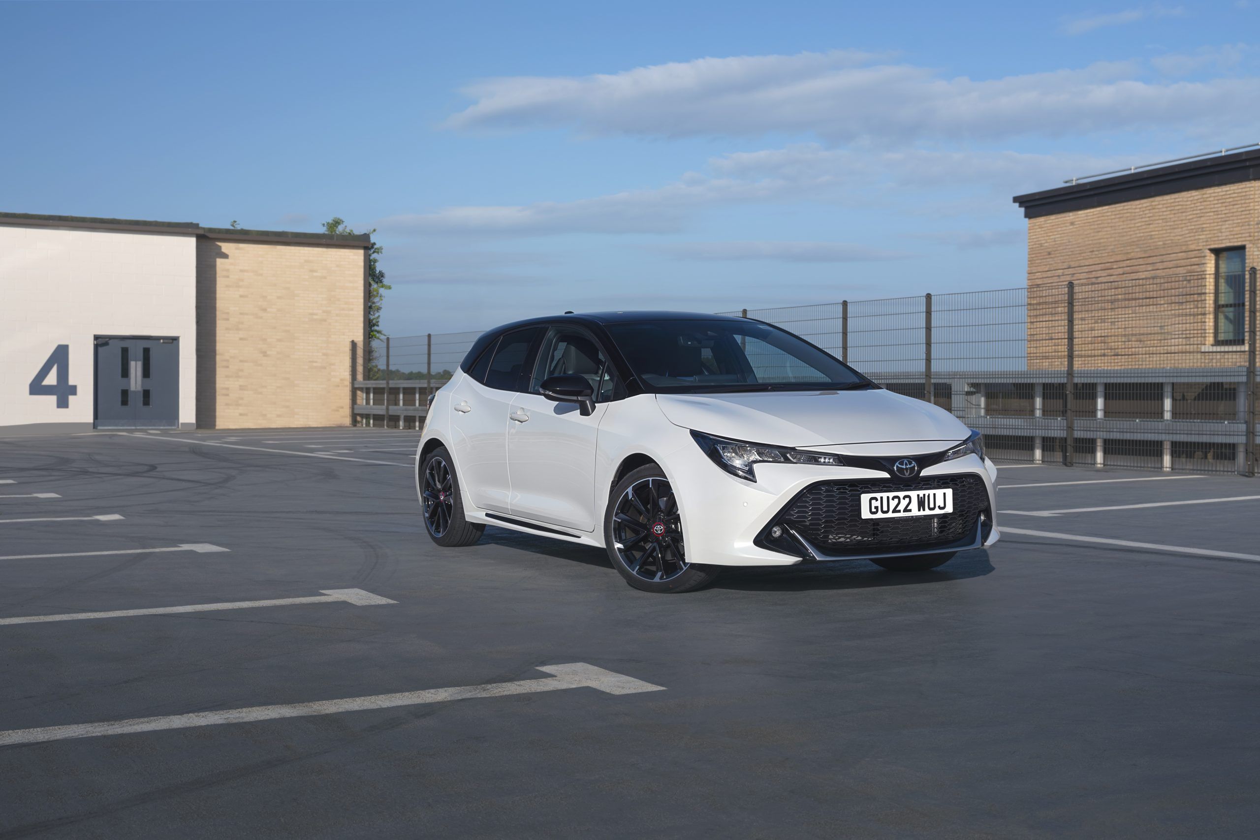 White Toyota Corolla