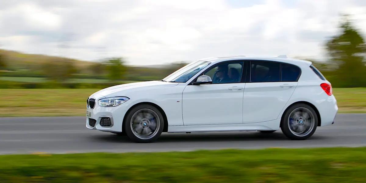 white car on the road