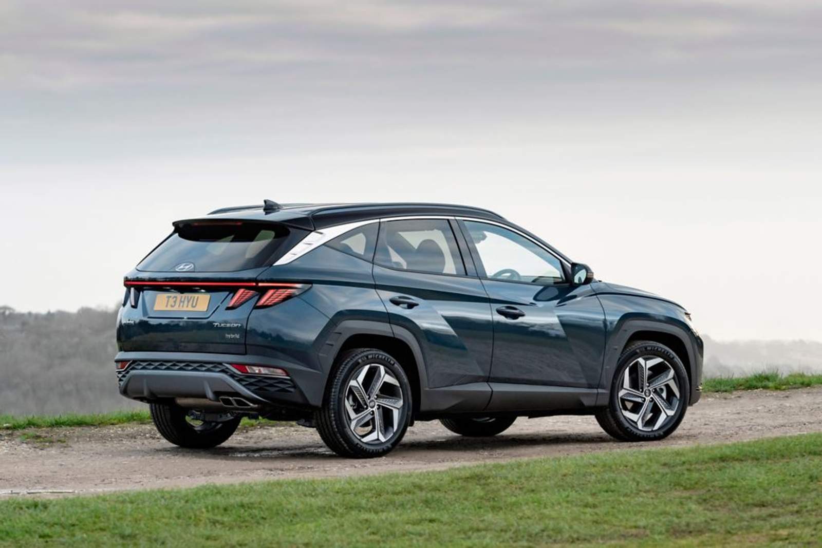 Blue Hyundai Tucson