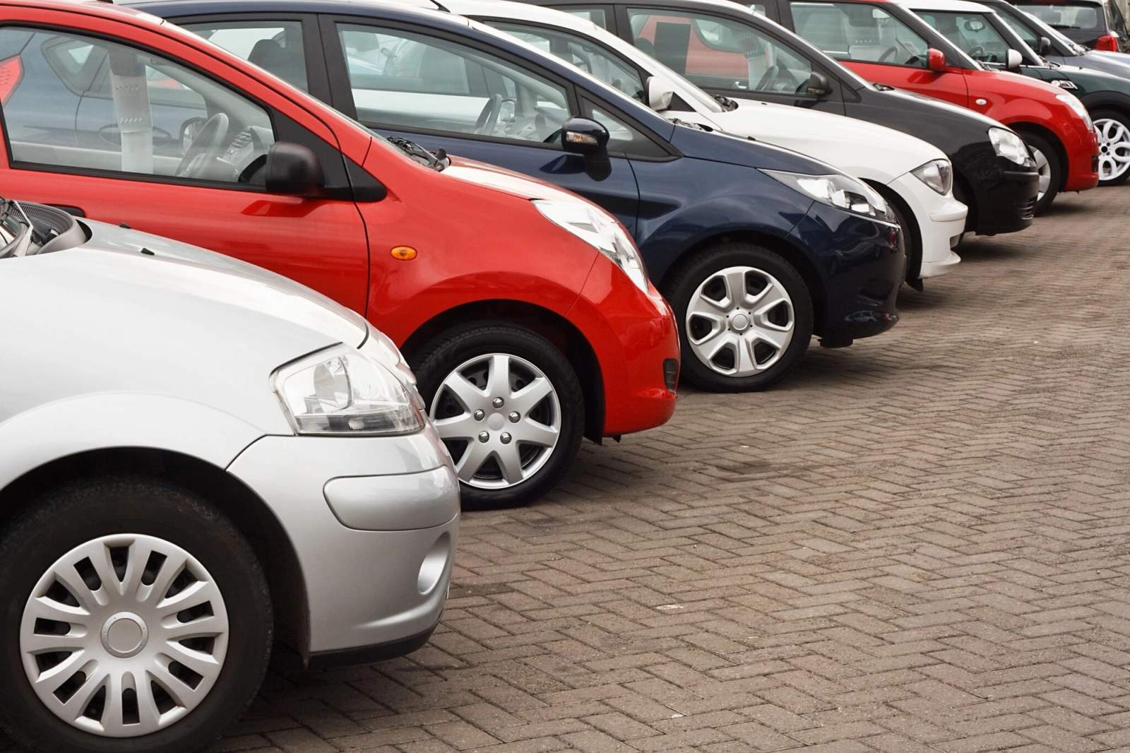 Used car forecourt