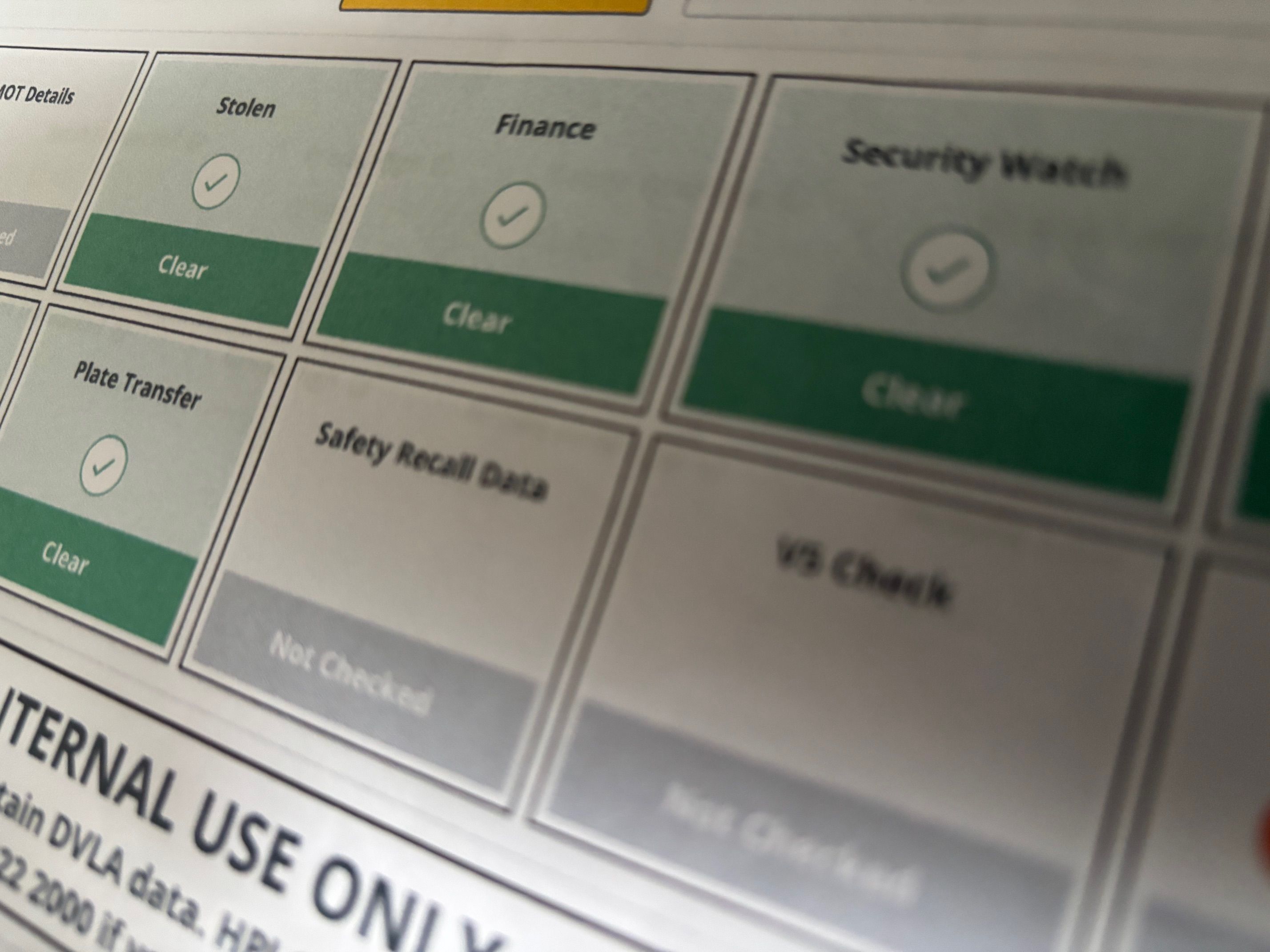 Vehicle history report