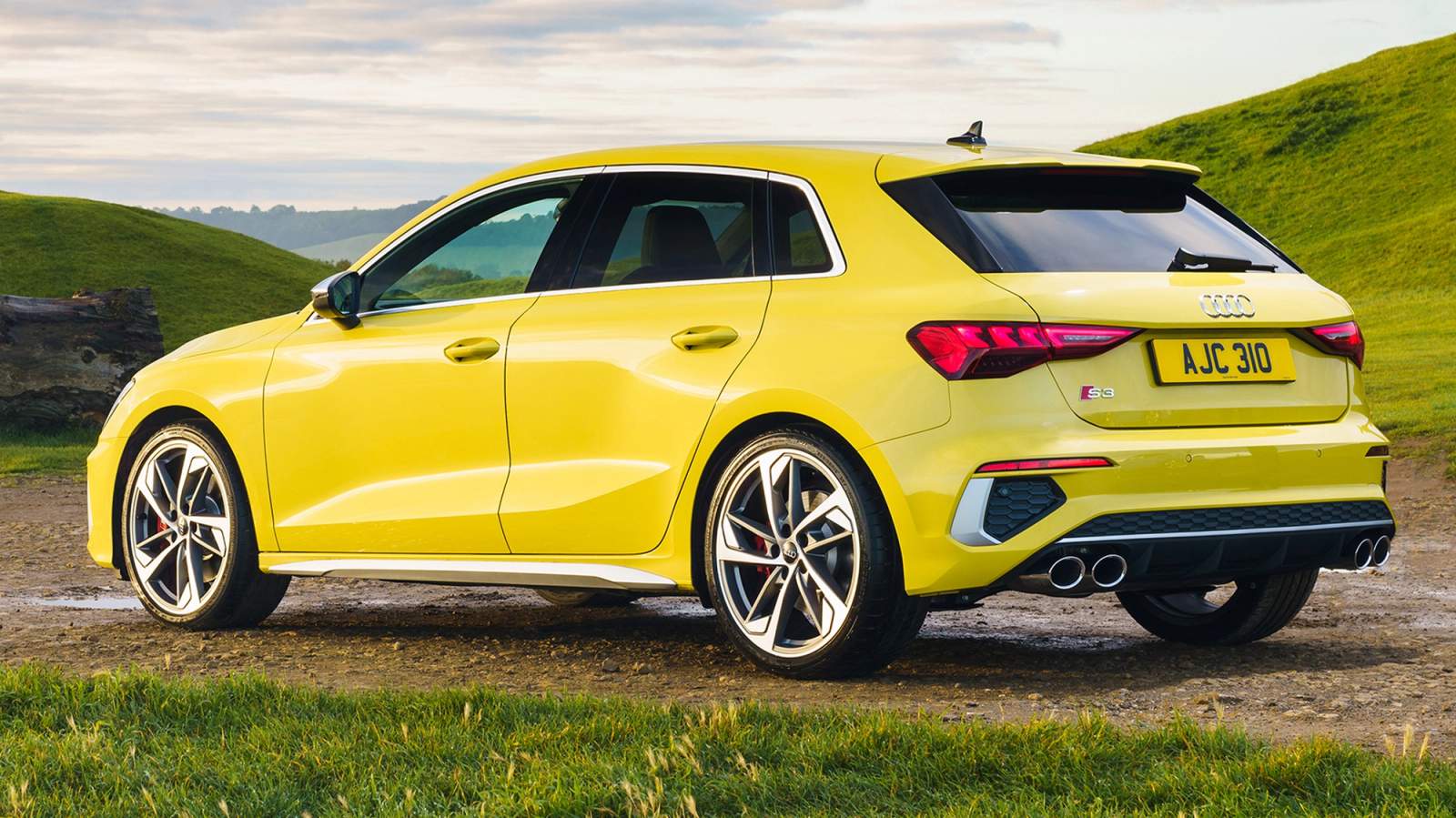 Audi S3 rear parked