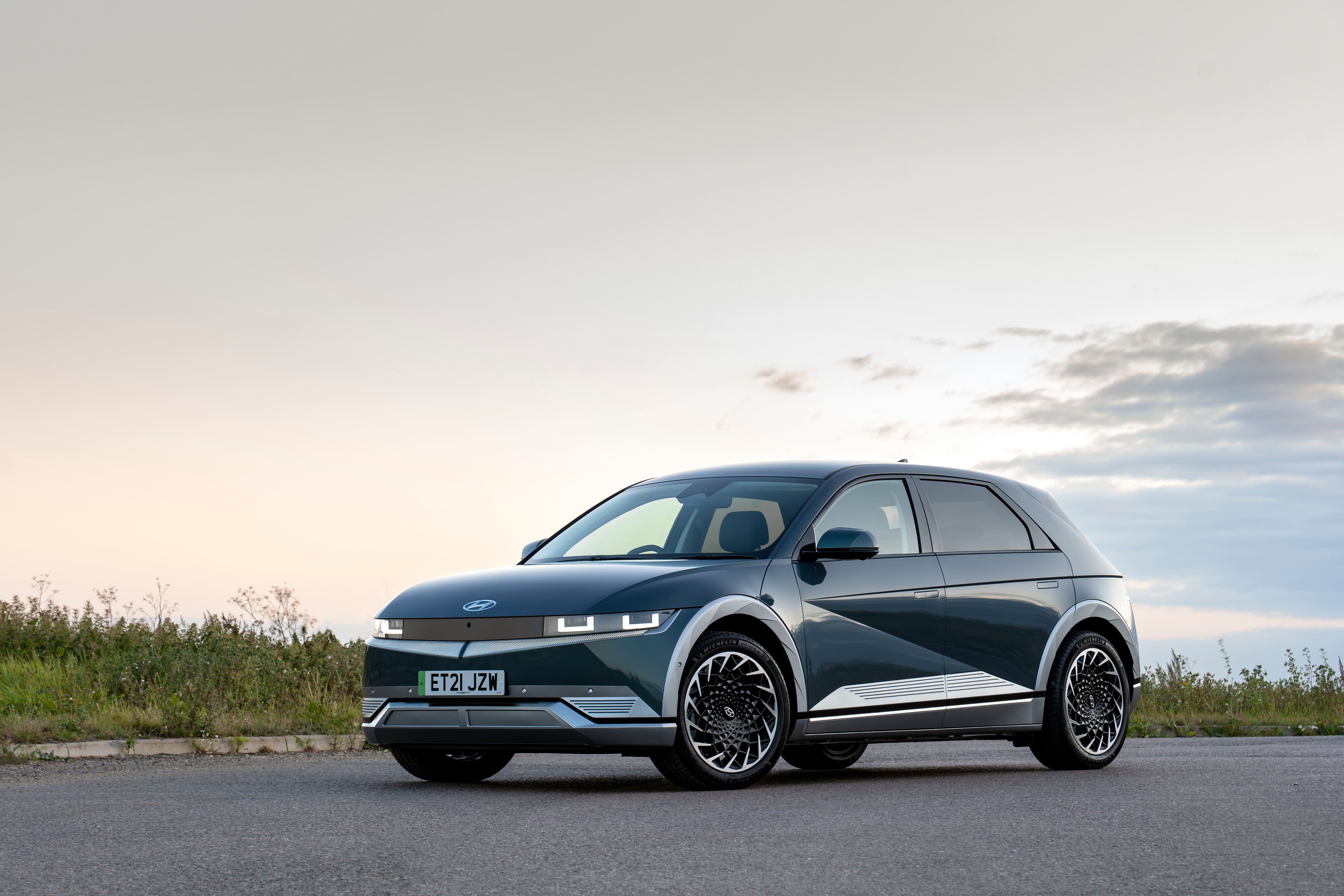 Blue Hyundai Ioniq 5