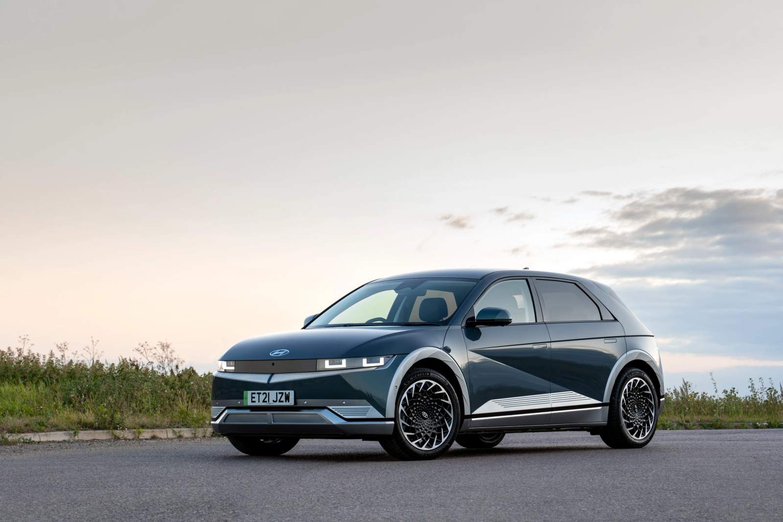 Blue Hyundai Ioniq 5