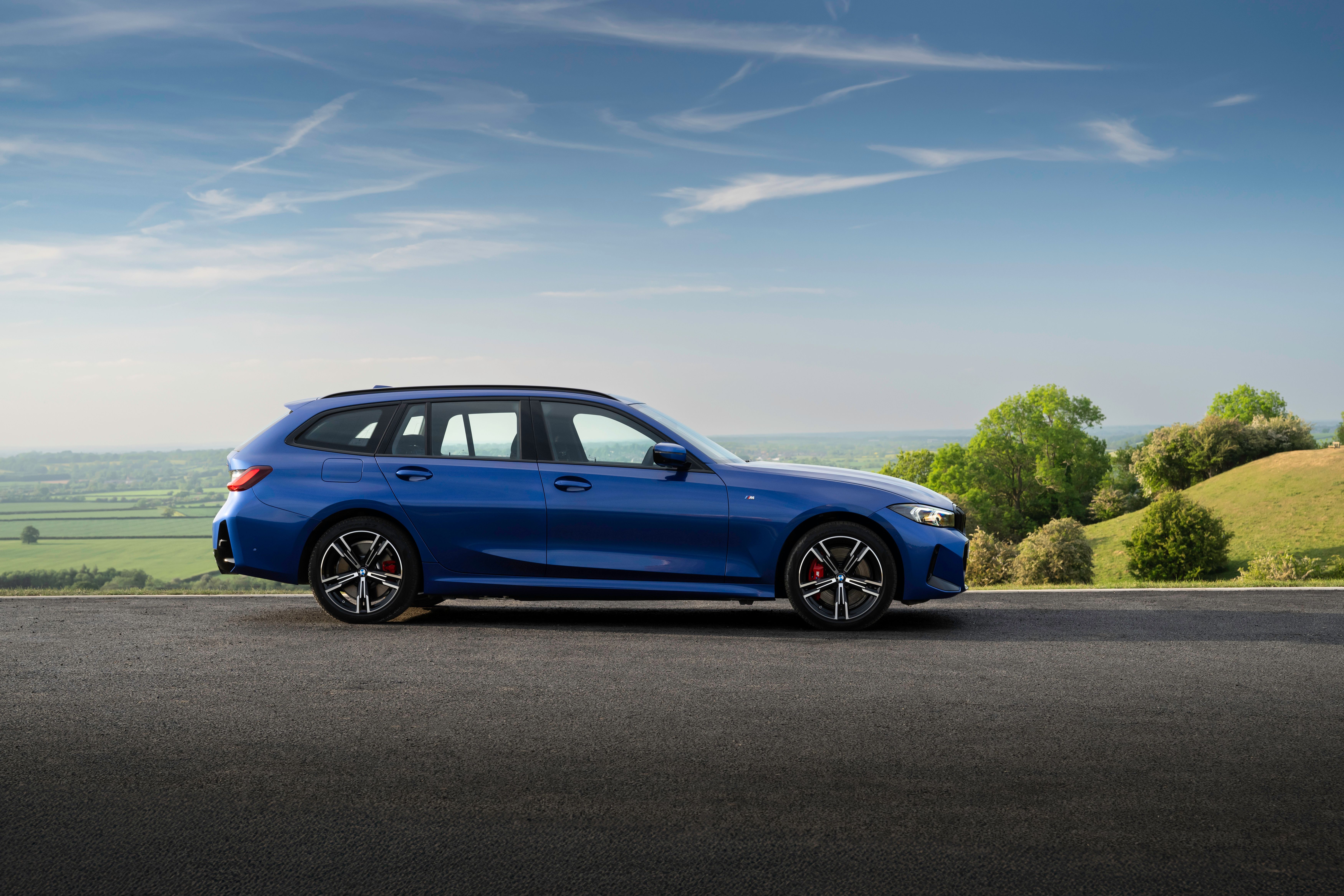 Blue BMW 3 Series Touring