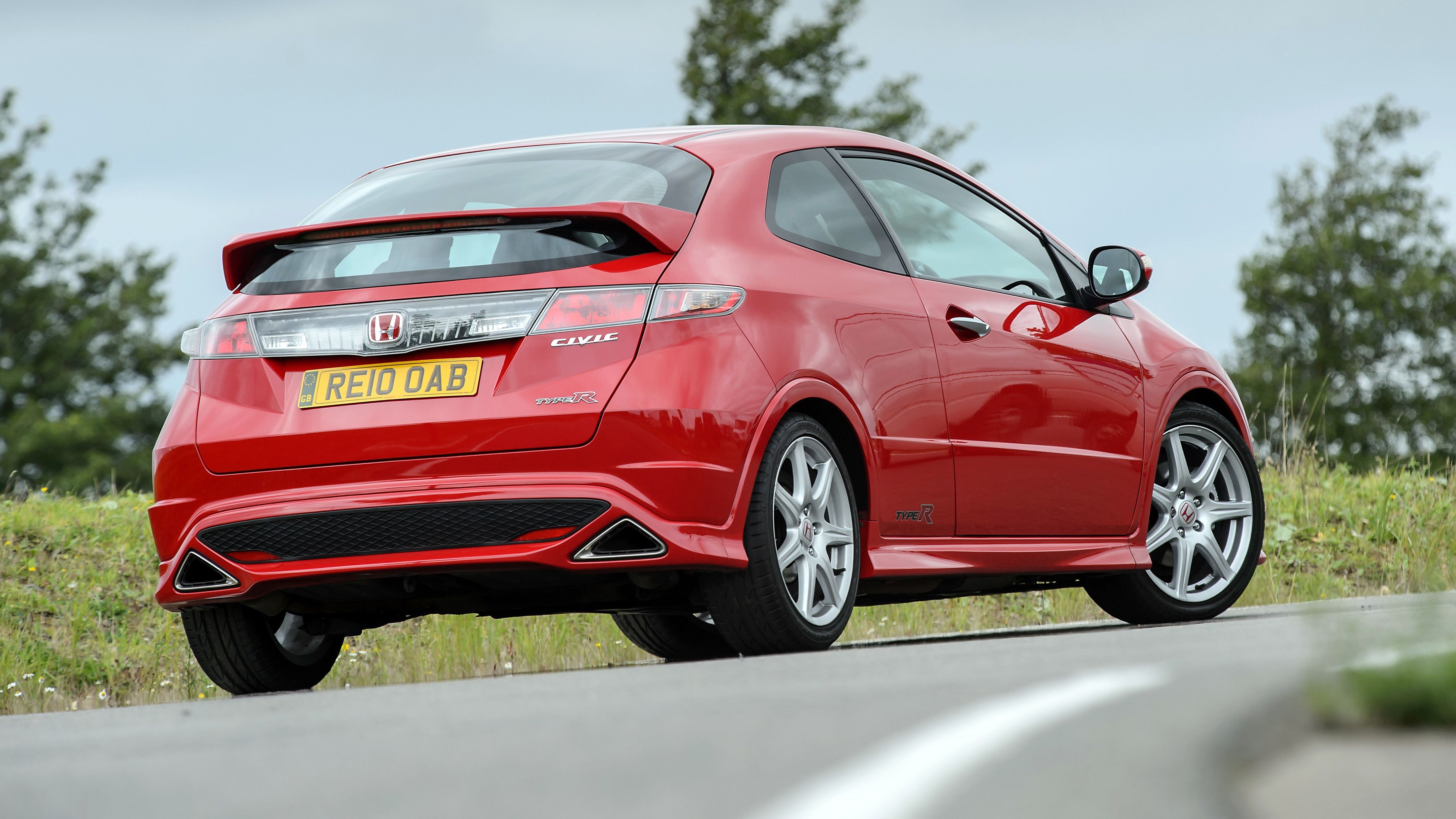 Honda Civic Type R on a race track