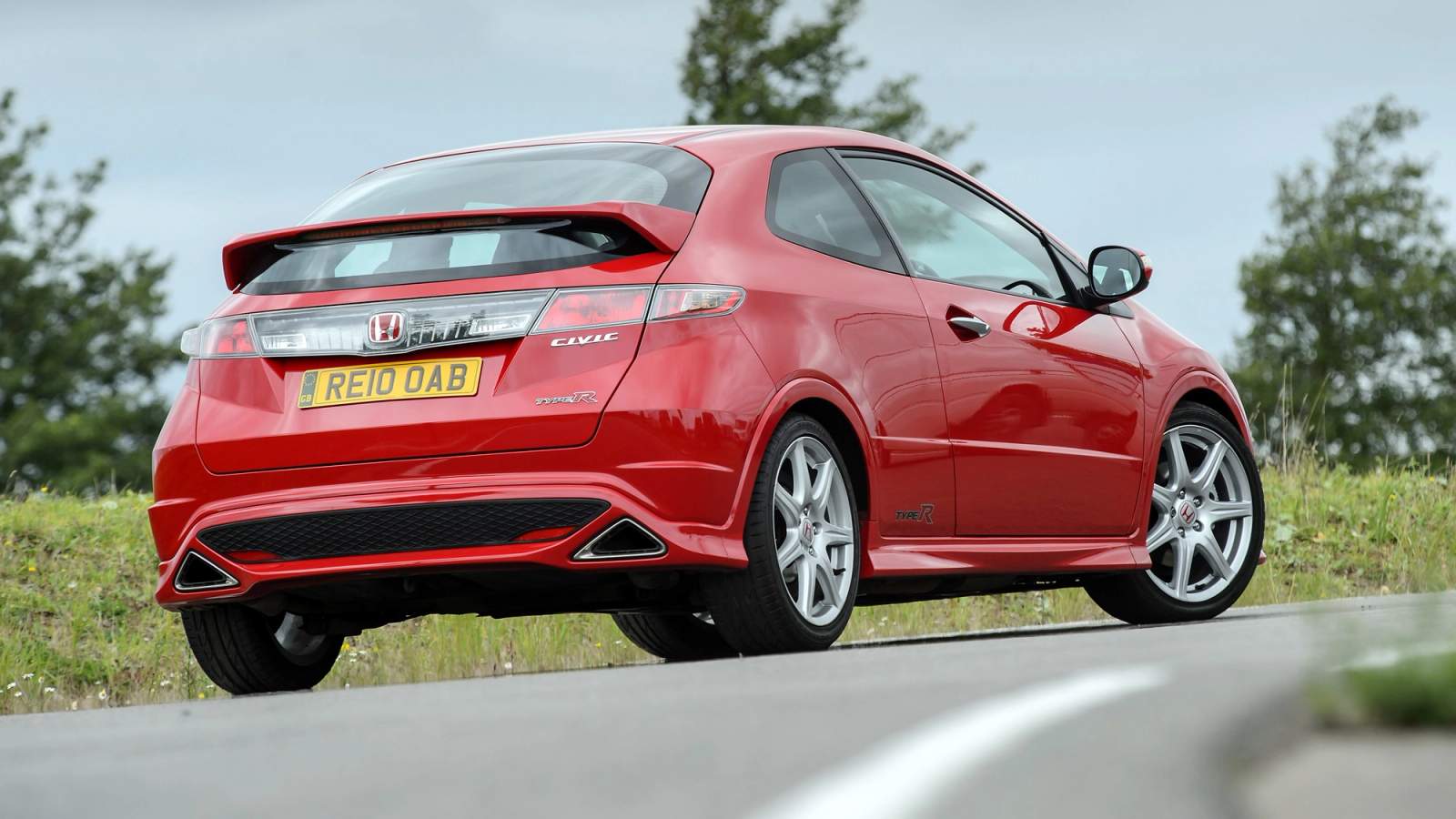 Honda Civic Type R on a race track
