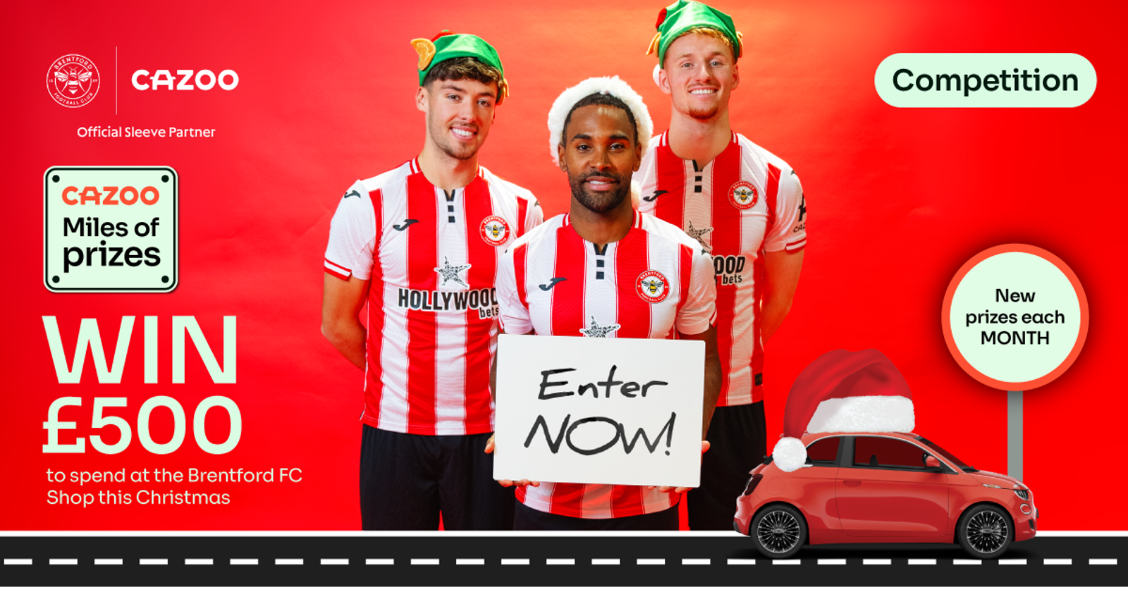 Win with Cazoo and Brentford FC - December competition 