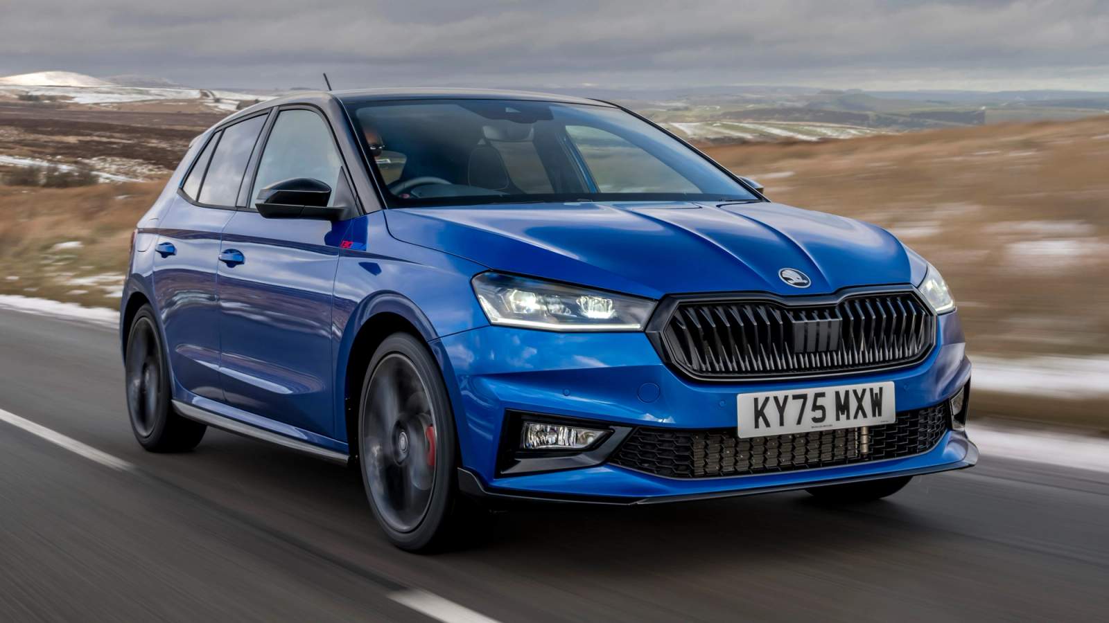 Skoda Fabia front driving