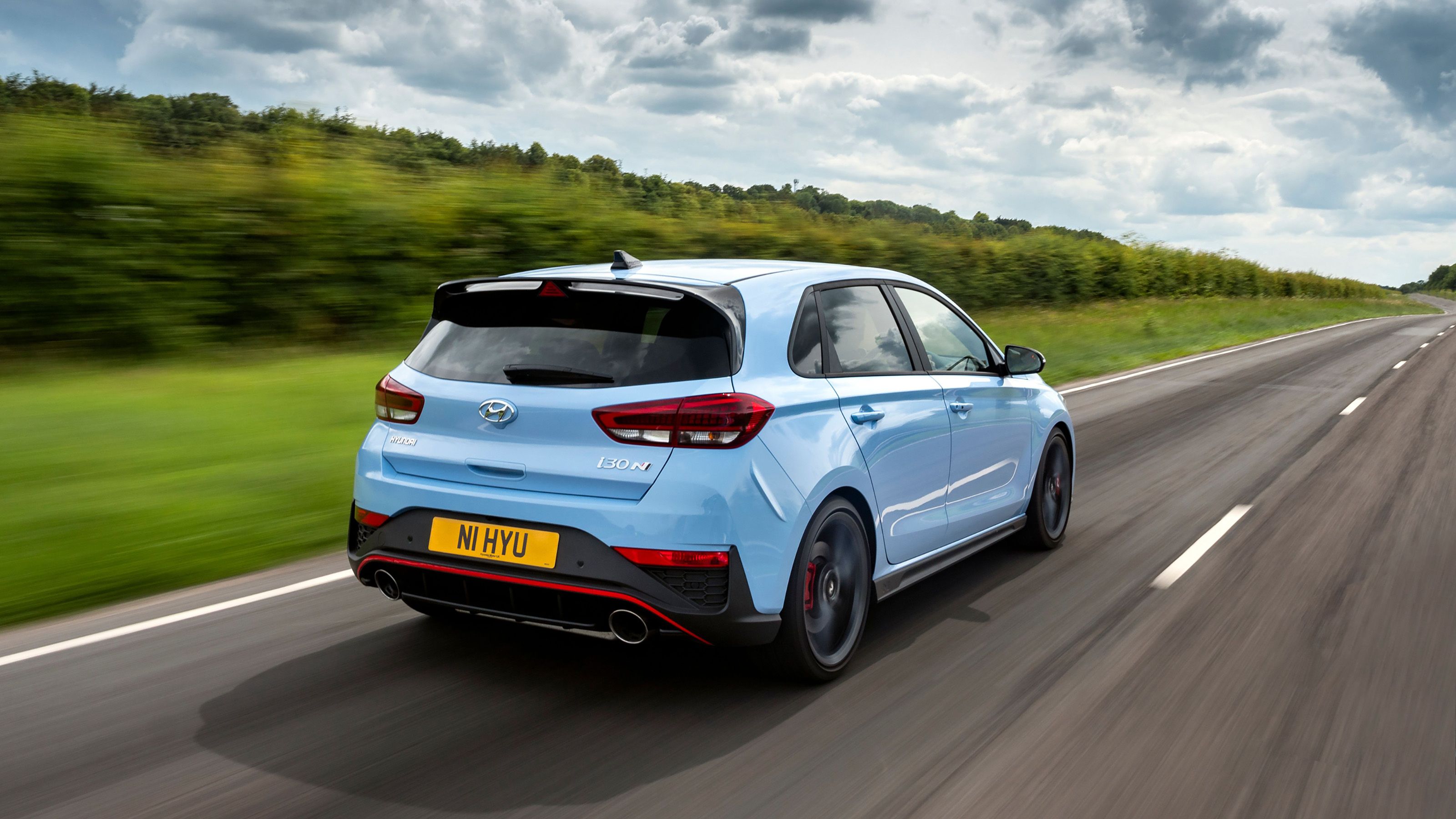 Hyundai i30N rear driving