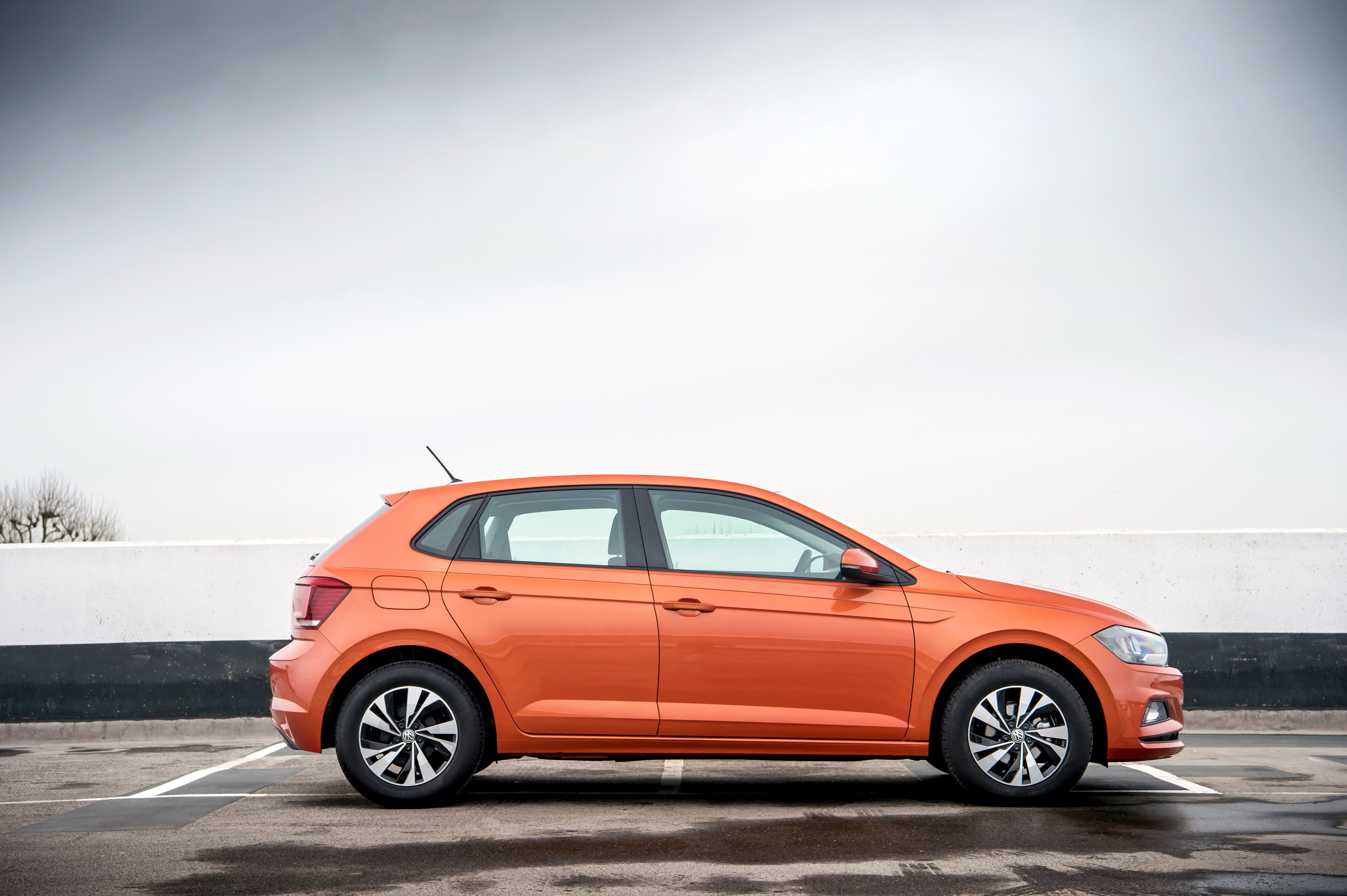 Orange Volkswagen Polo