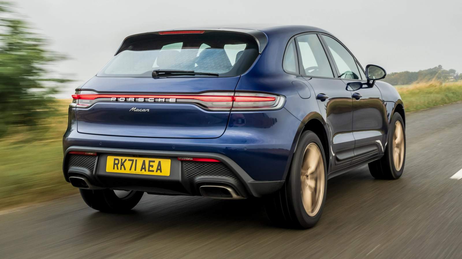 Porsche Macan rear driving