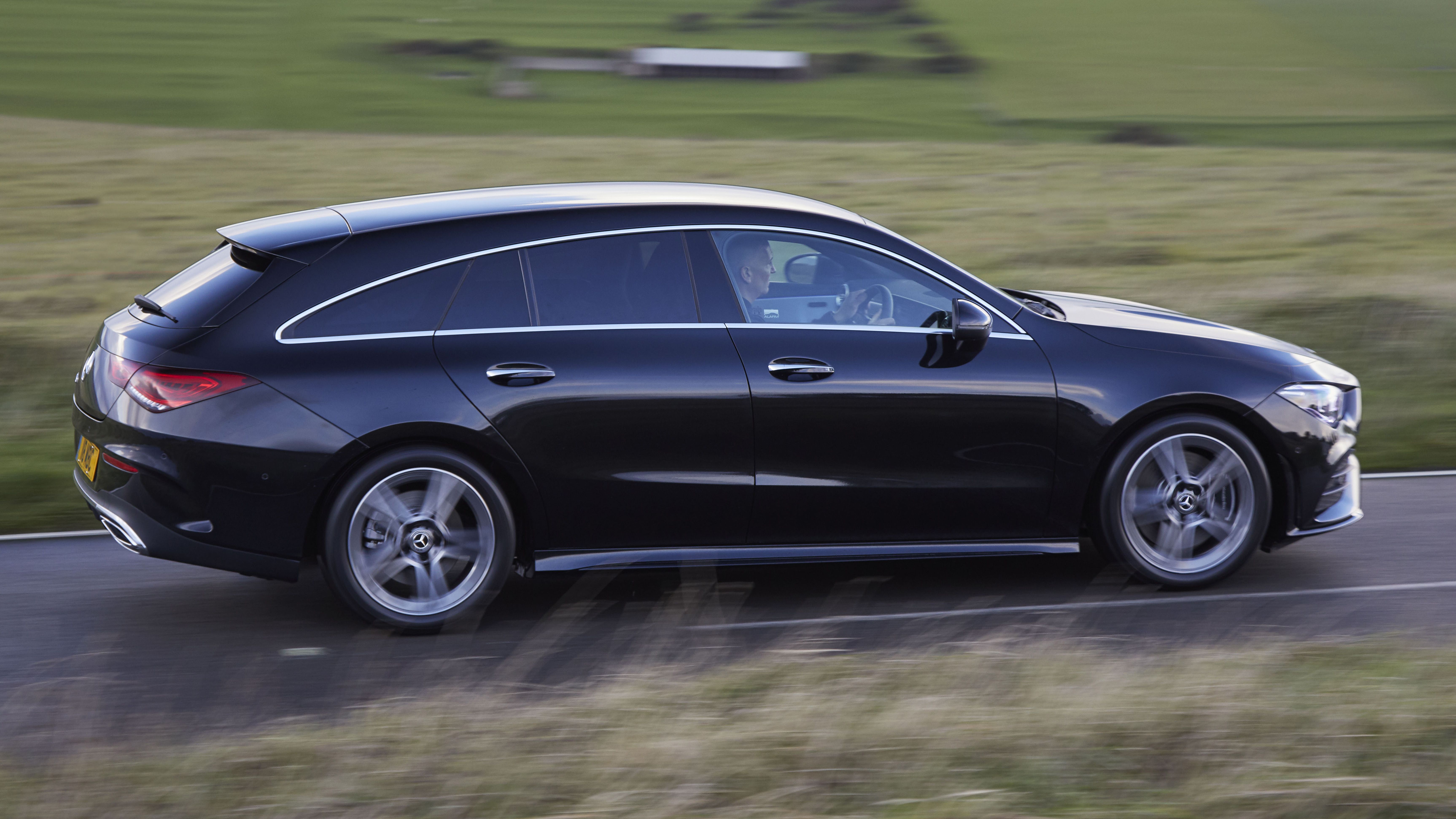 Mercedes CLA side driving