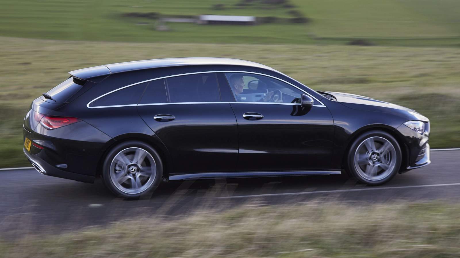 Mercedes CLA side driving