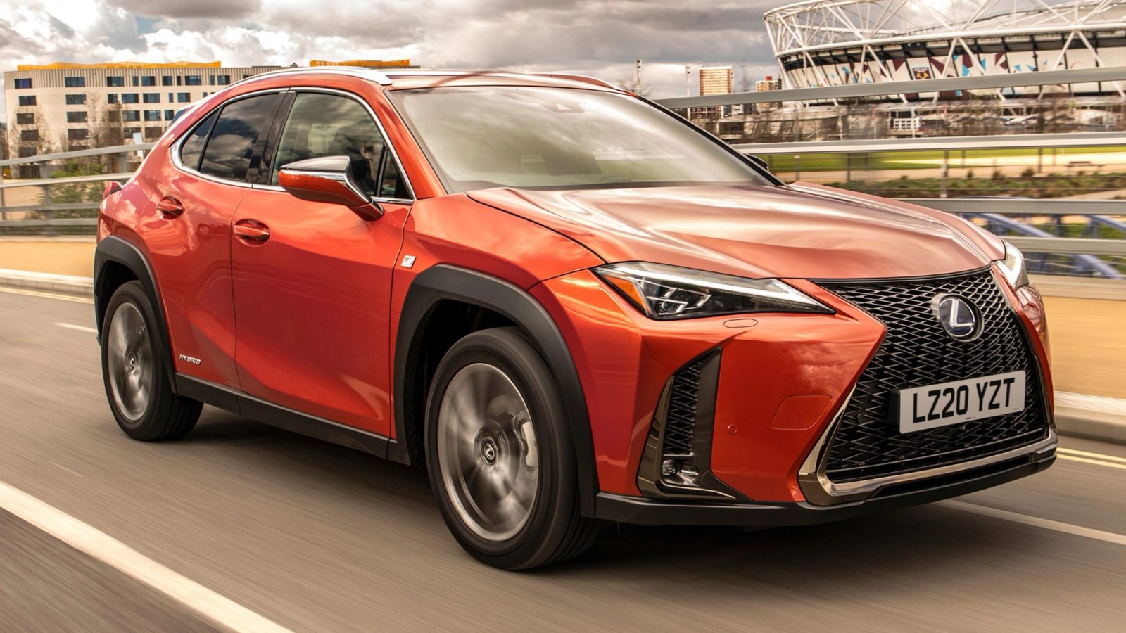 Lexus UX front quarter driving