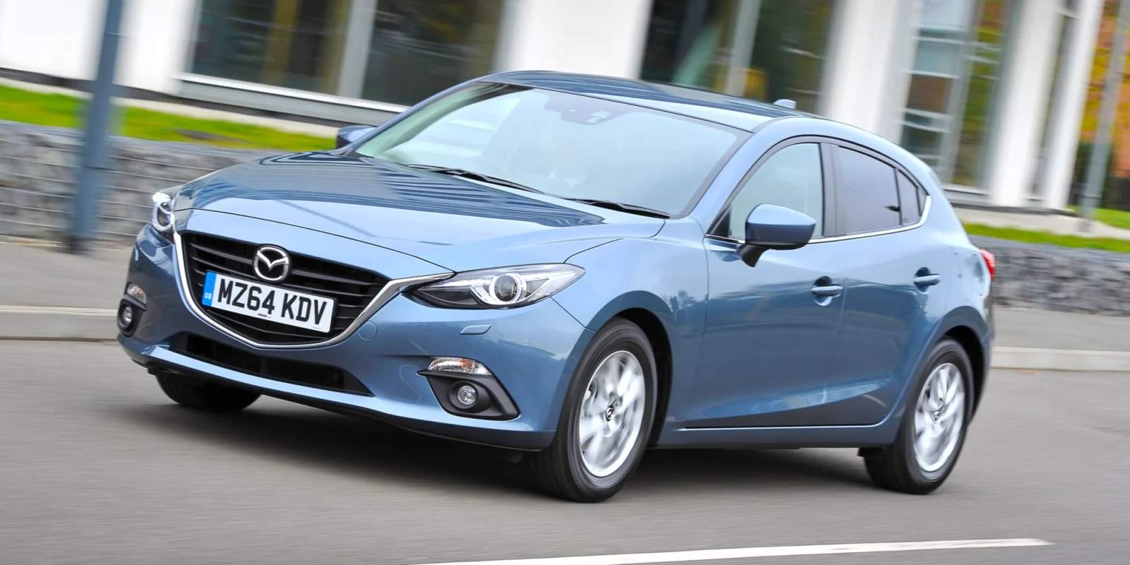 Mazda 3 on the road