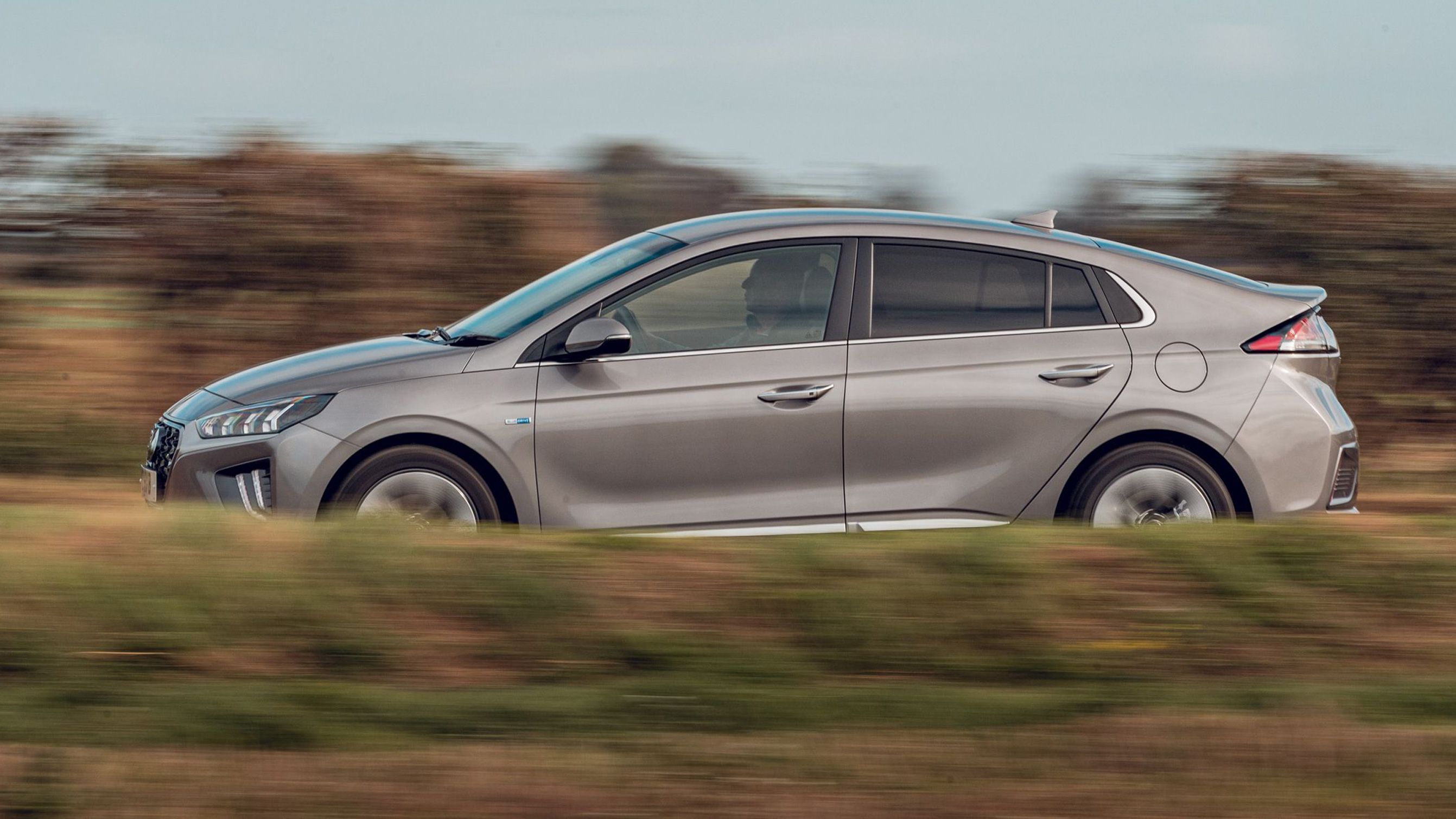 Hyundai Ioniq side driving