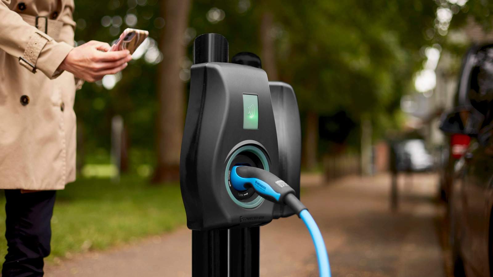 On street charging post