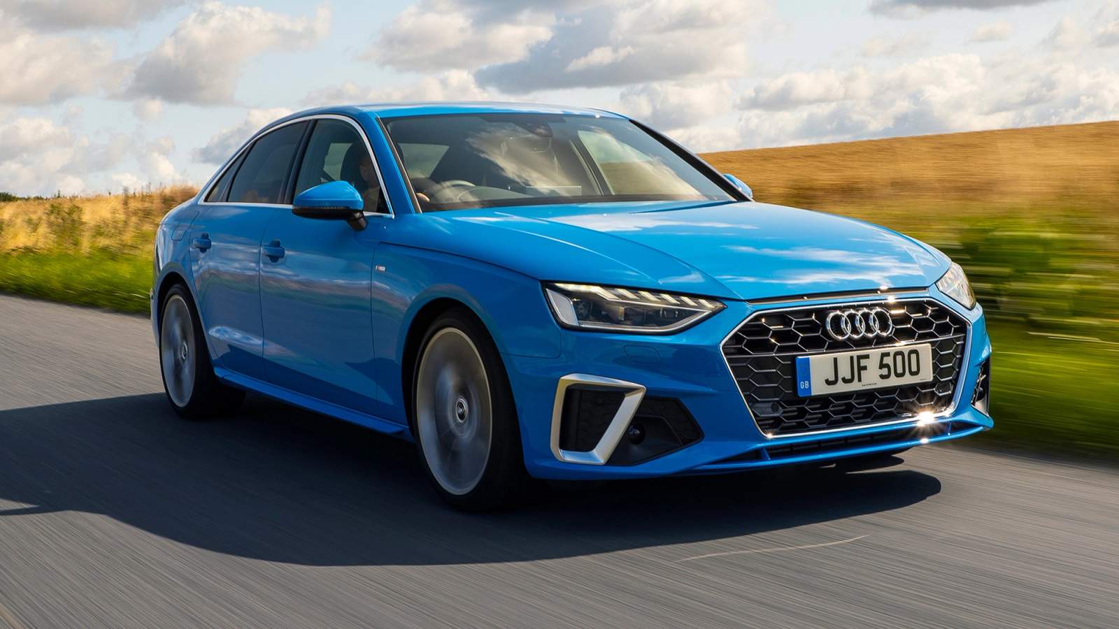 Audi A4 driving