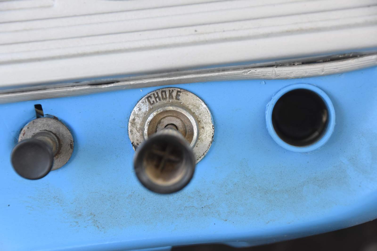 Car choke lever