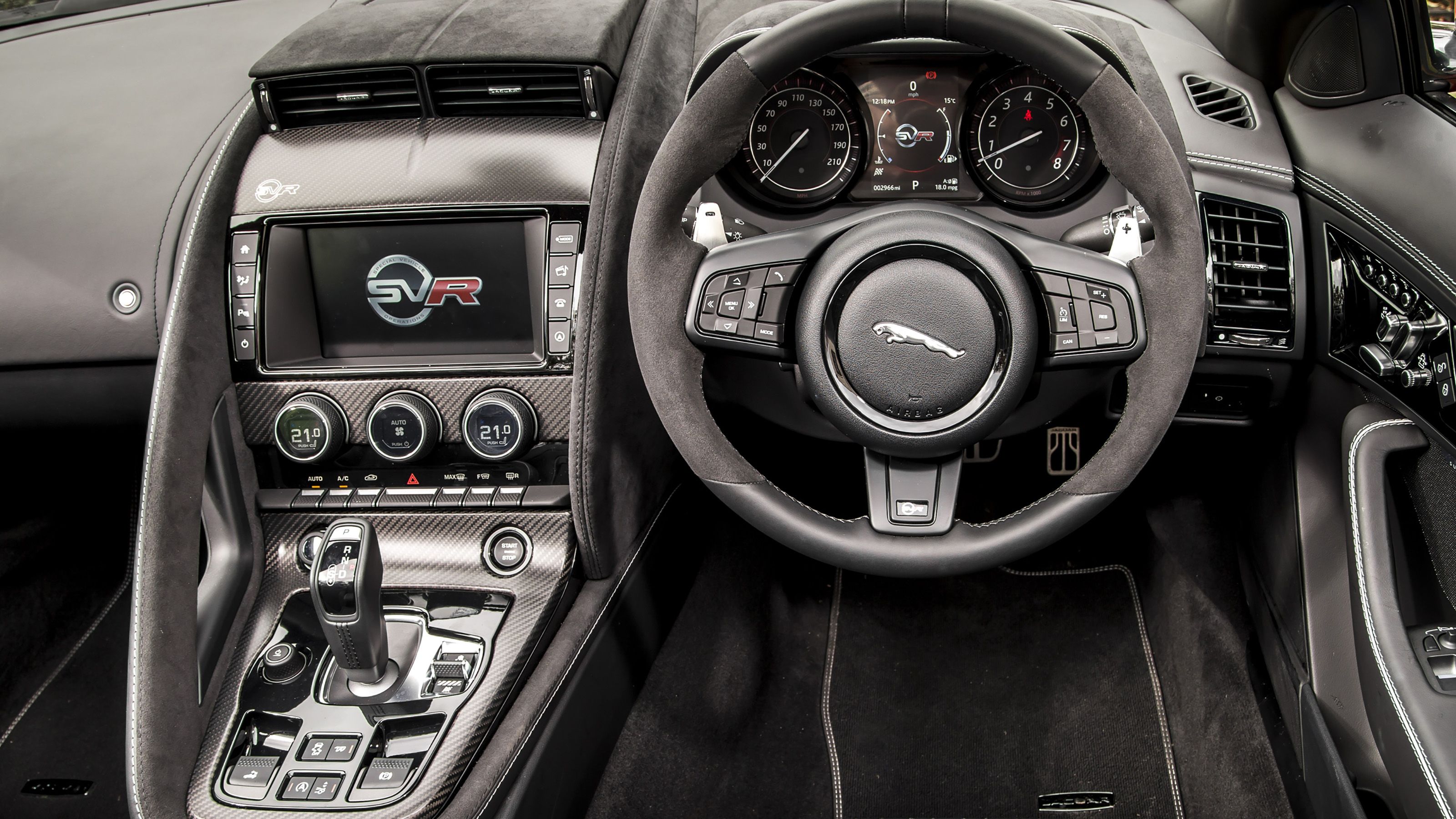 Jaguar F-Type SVR interior