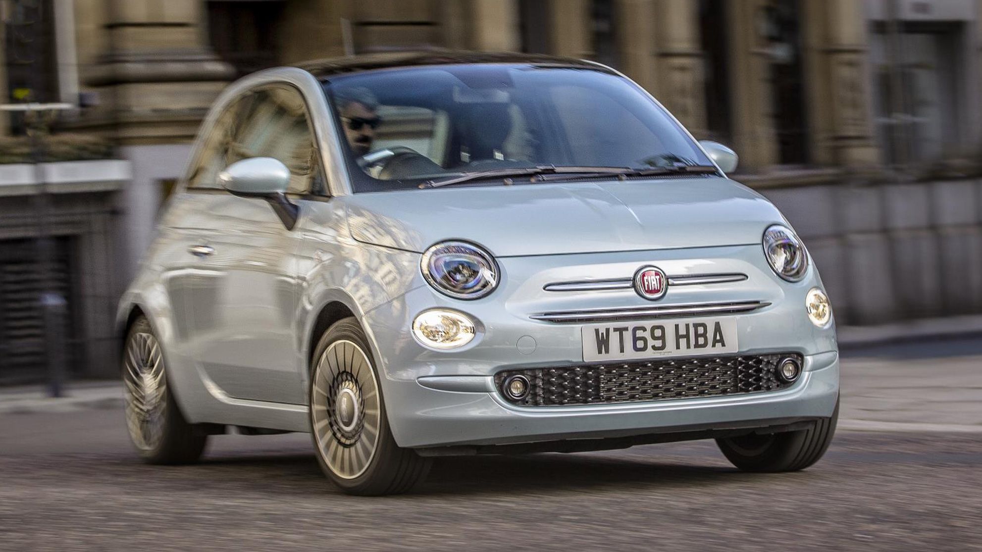 Fiat 500 driving