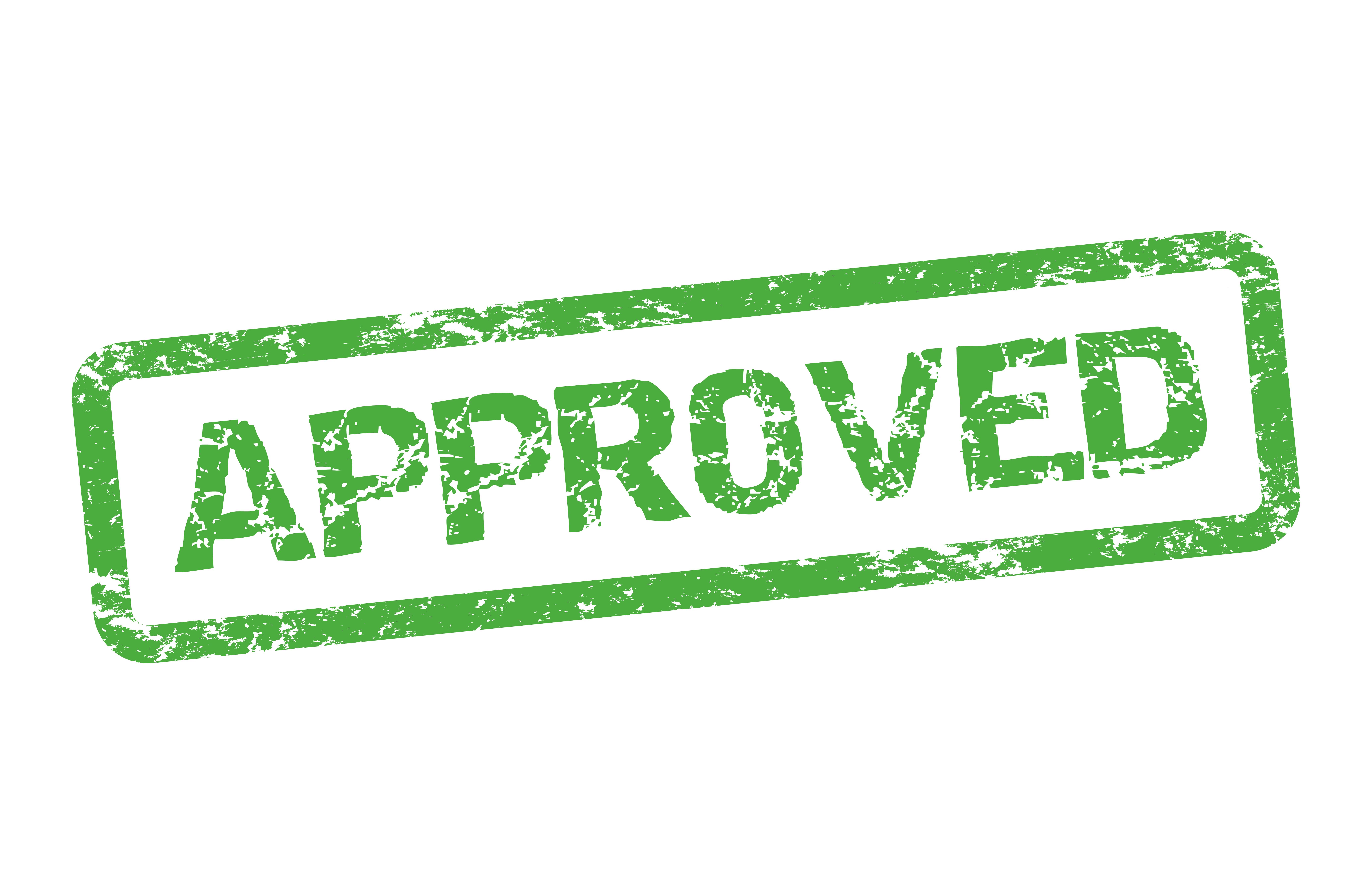 Approved stamp