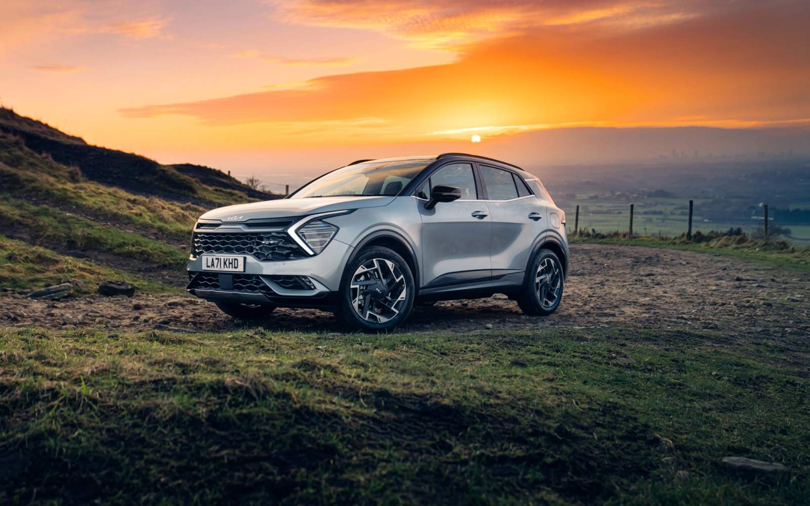 Silver Kia Sportage