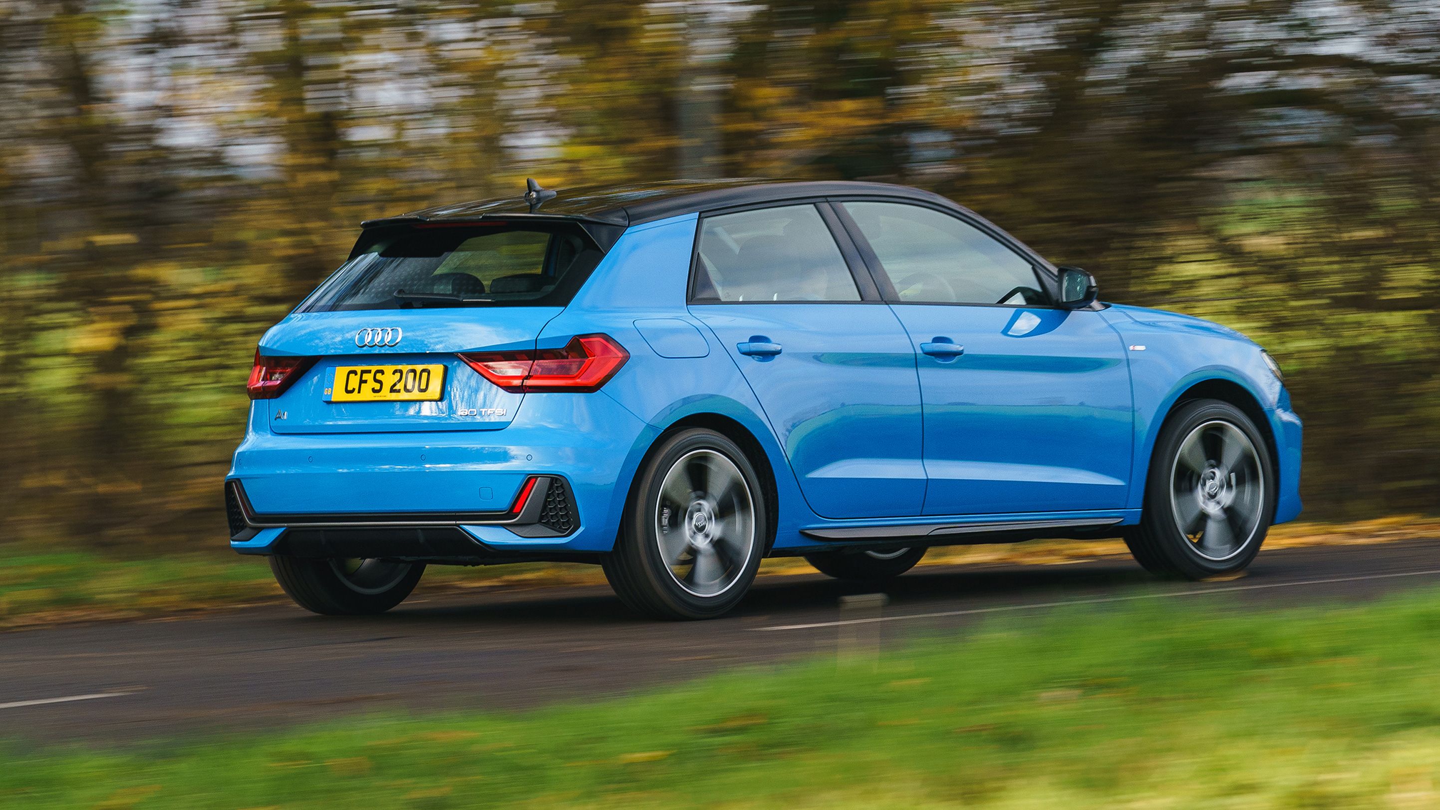 Audi A1 driving
