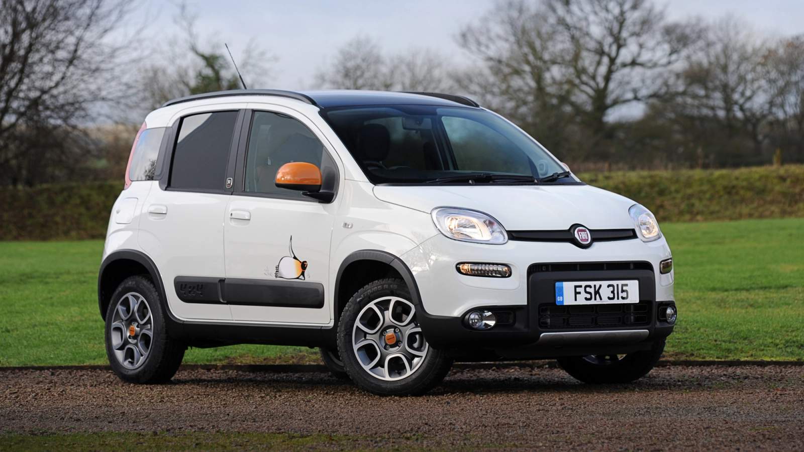 White Fiat Panda 4x4 Antarctica edition