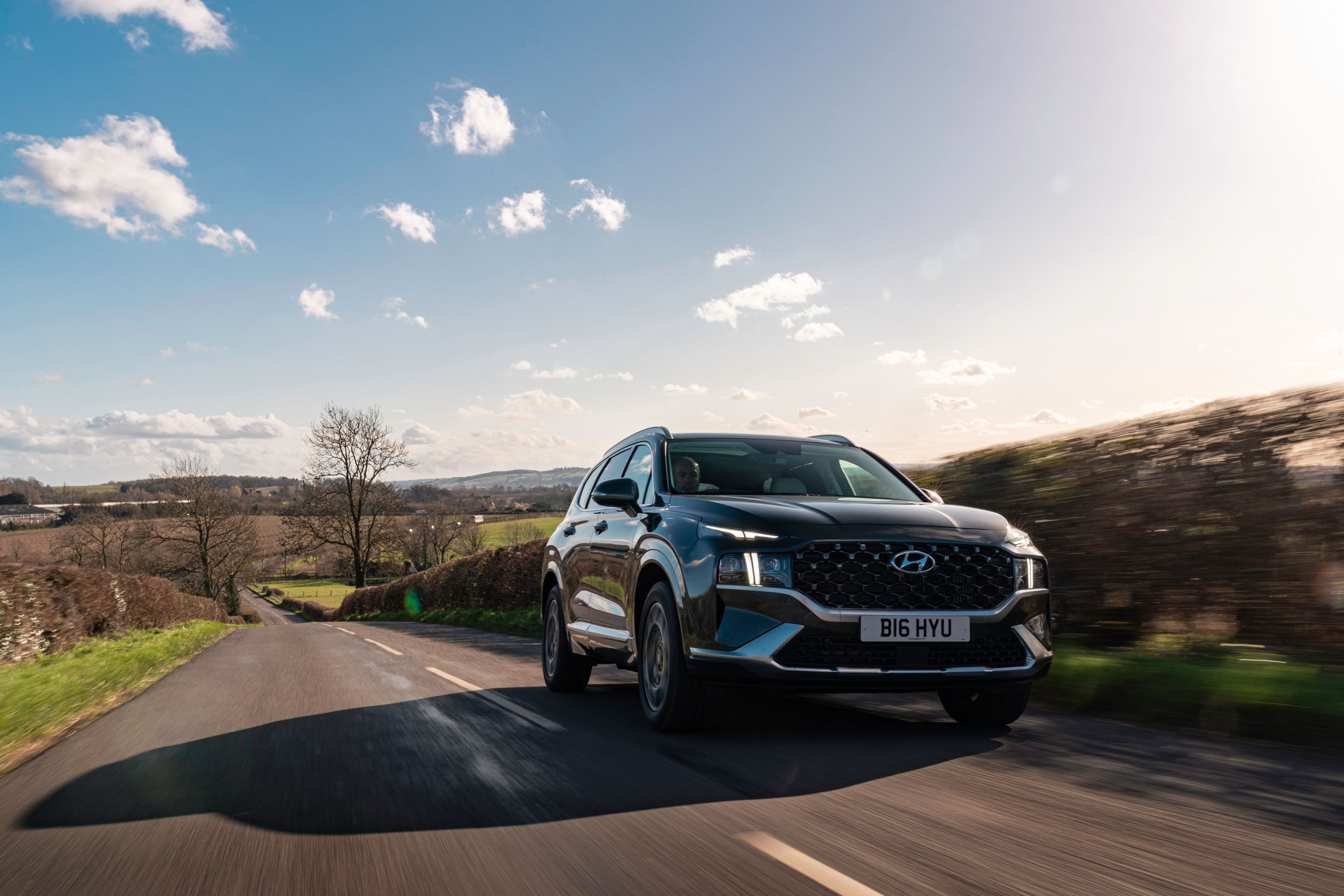 Grey Hyundai Santa Fe