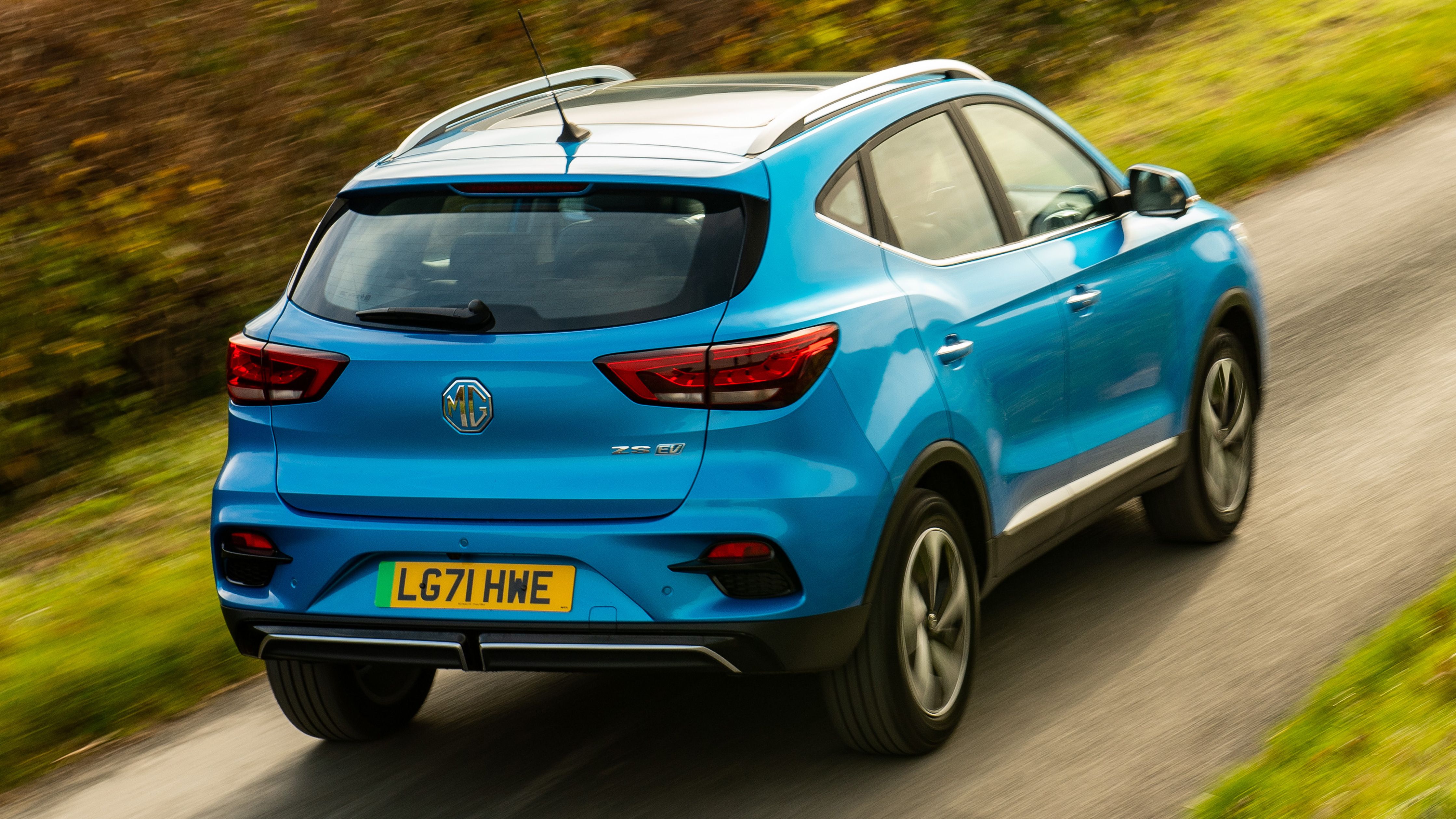 MG ZS EV driving