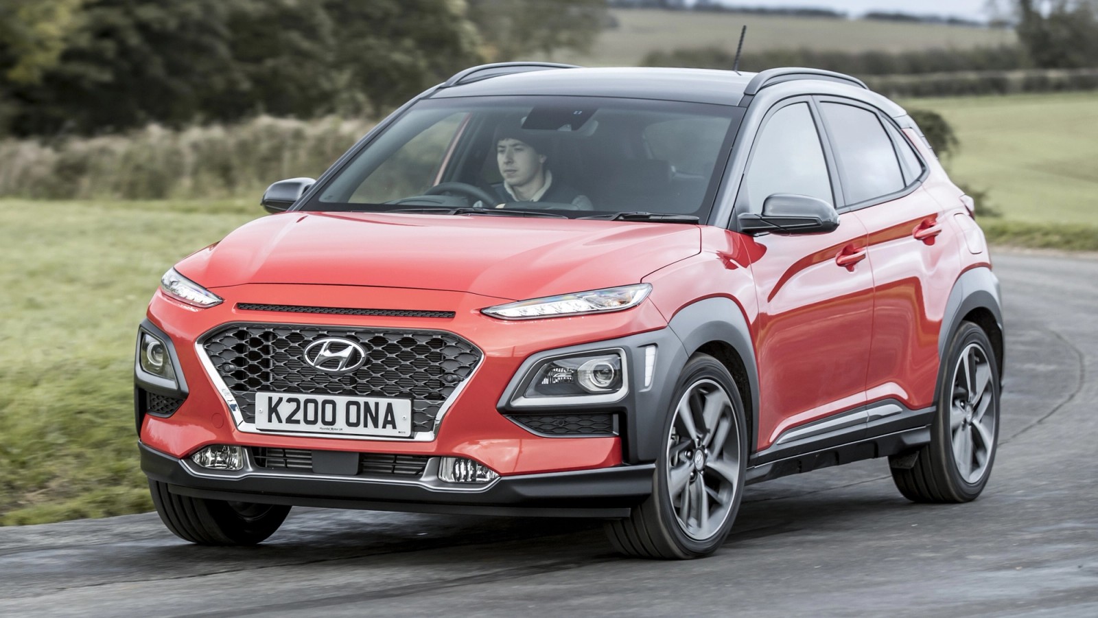 Hyundai Kona front driving
