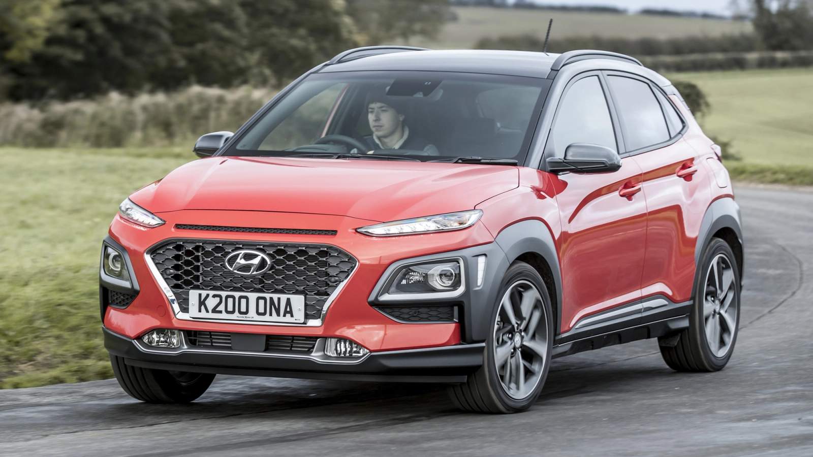 Hyundai Kona front driving