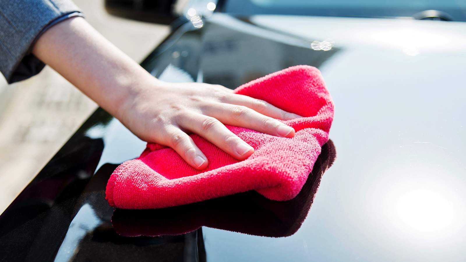 Drying a car