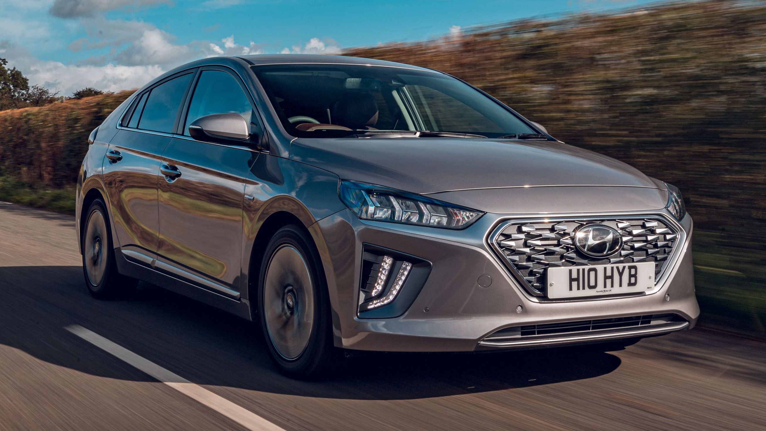 Hyundai Ioniq front driving