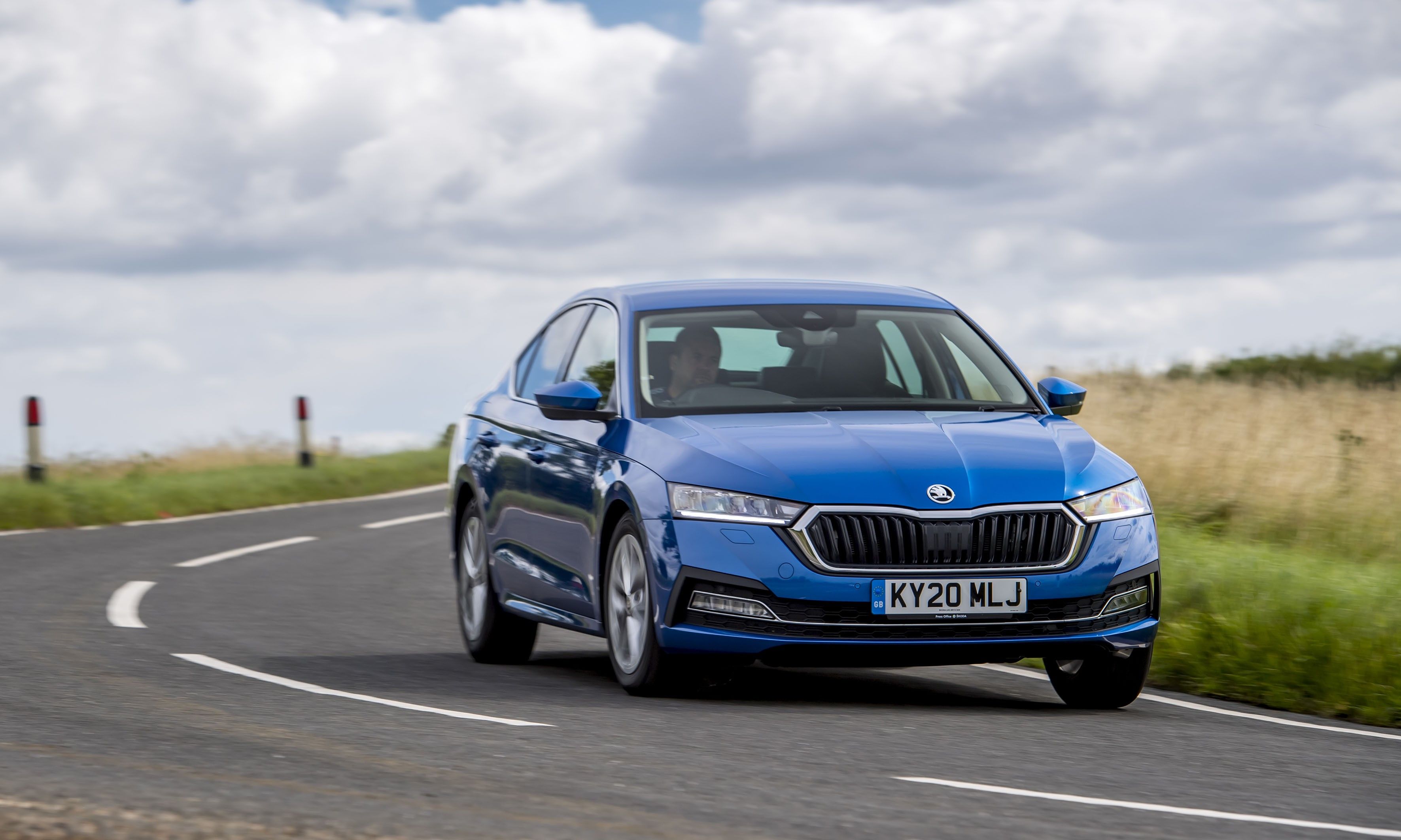 Blue Skoda Octavia