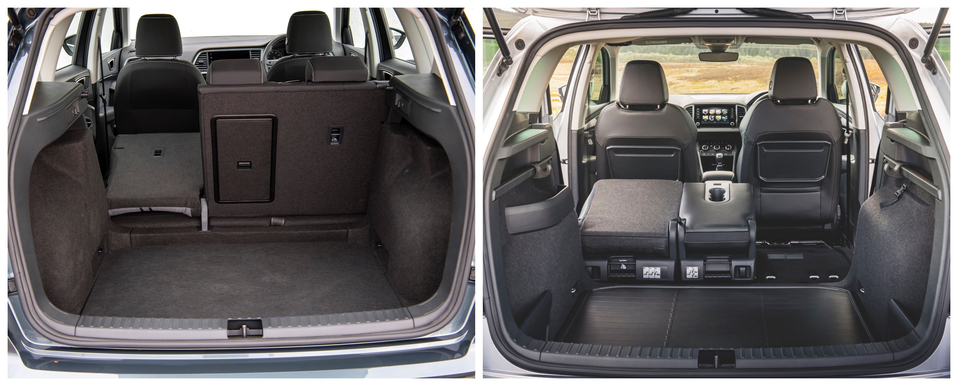 Seat Ateca and Skoda Karoq boot capacities