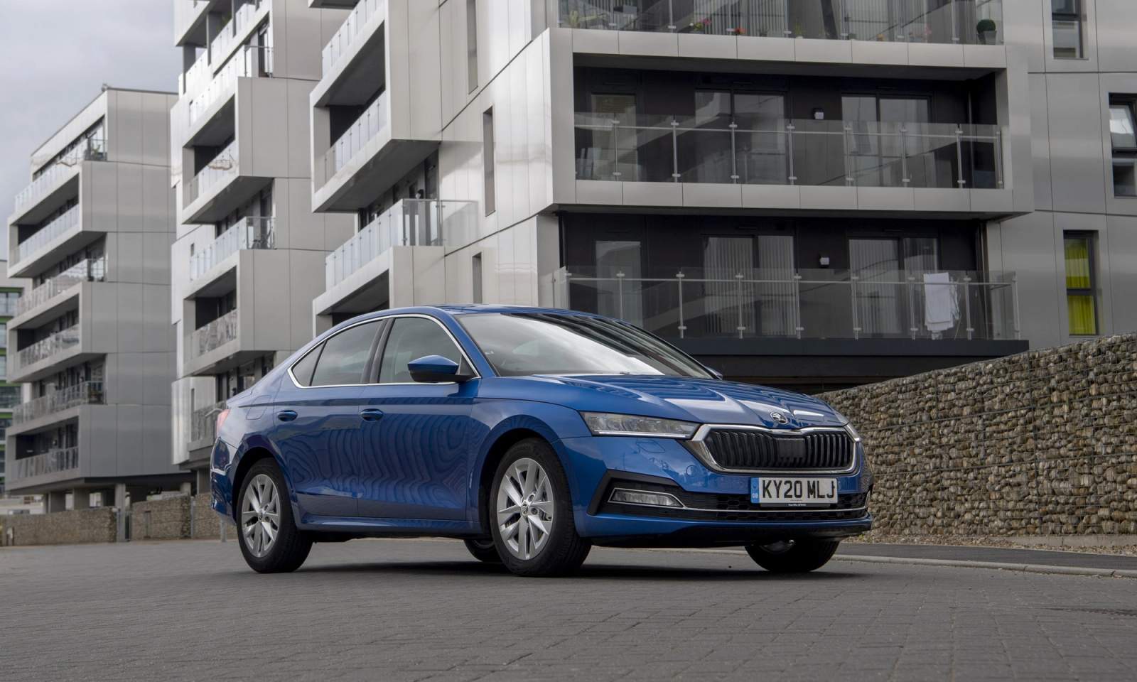 Blue Skoda Octavia