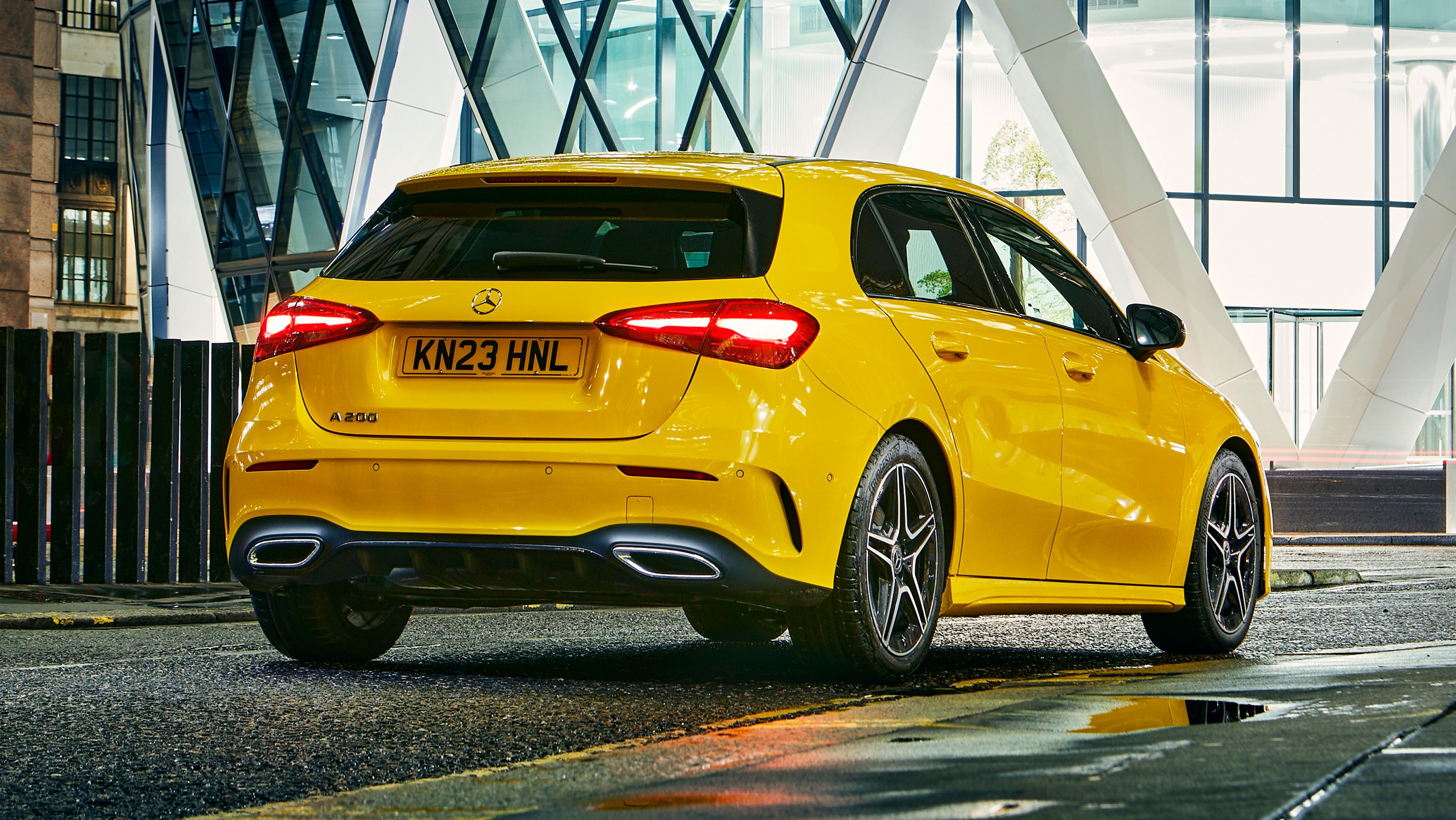 Mercedes A-Class rear parked