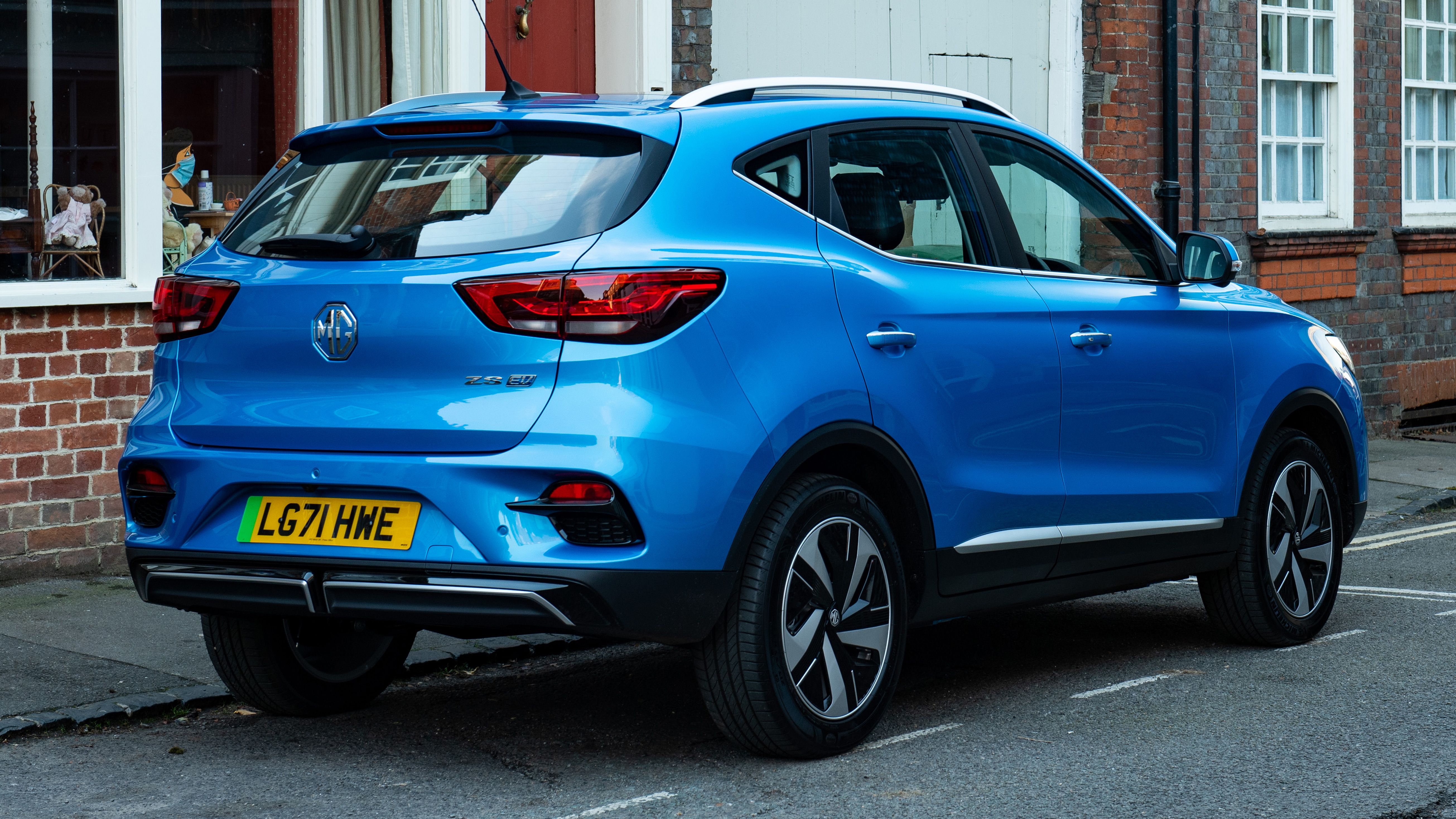 MG ZE EV parked