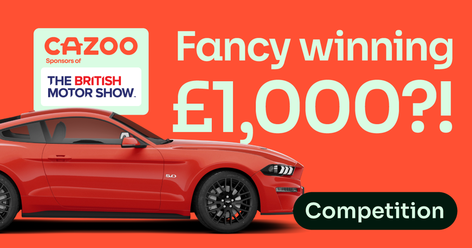 Cazoo - win £1,000 competition