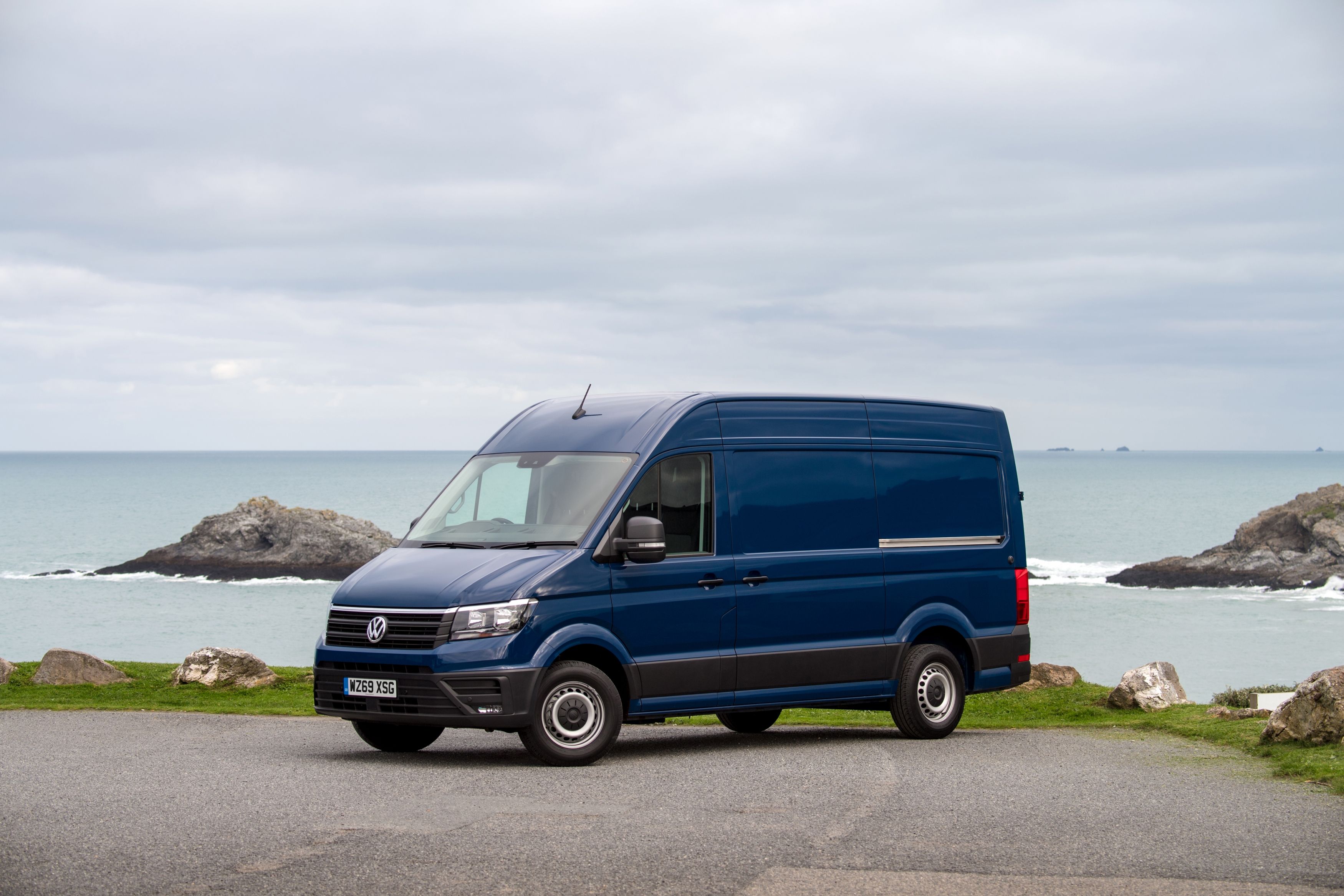 Blue Volkswagen Crafter