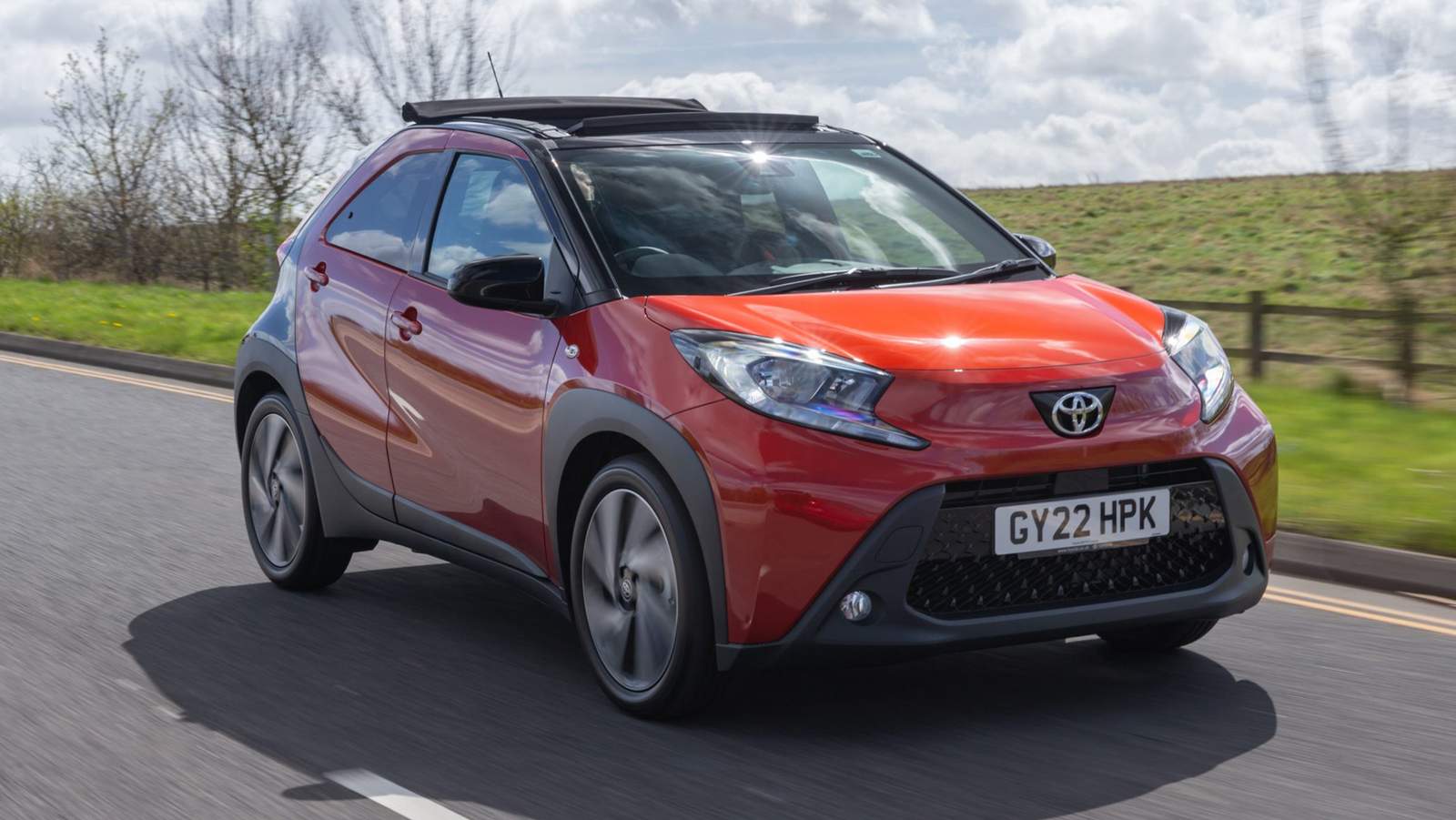 Toyota Aygo X front driving