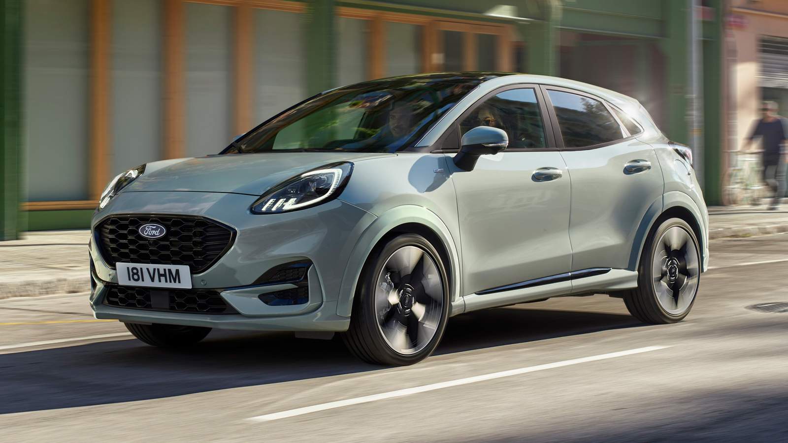 Ford Puma driving through city