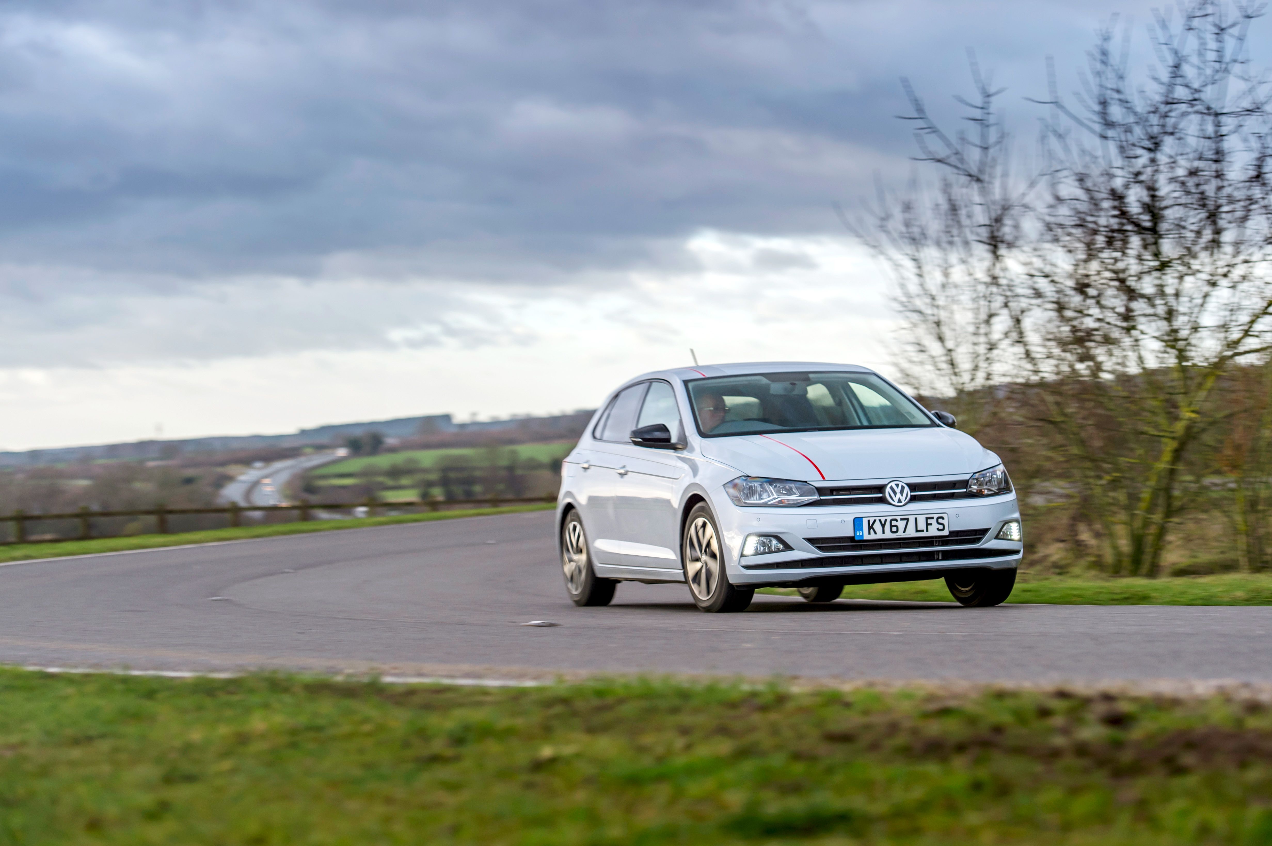 White Volkswagen Polo