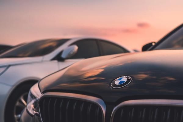 front of BMW cars