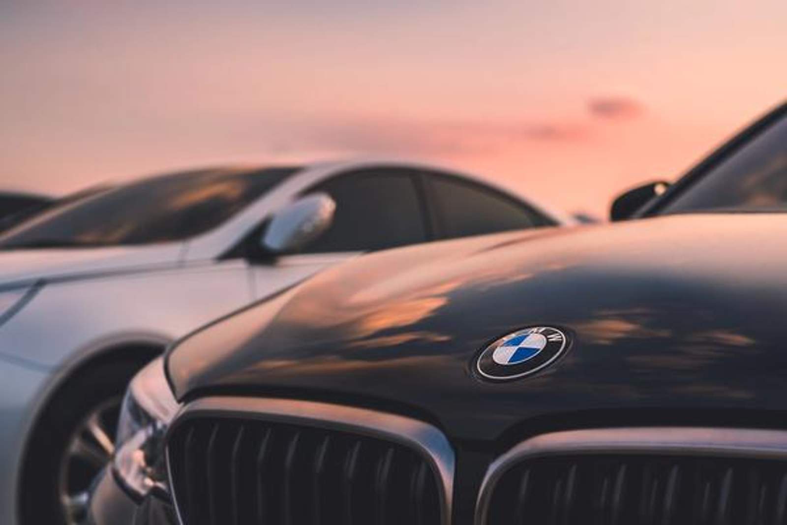 front of BMW cars